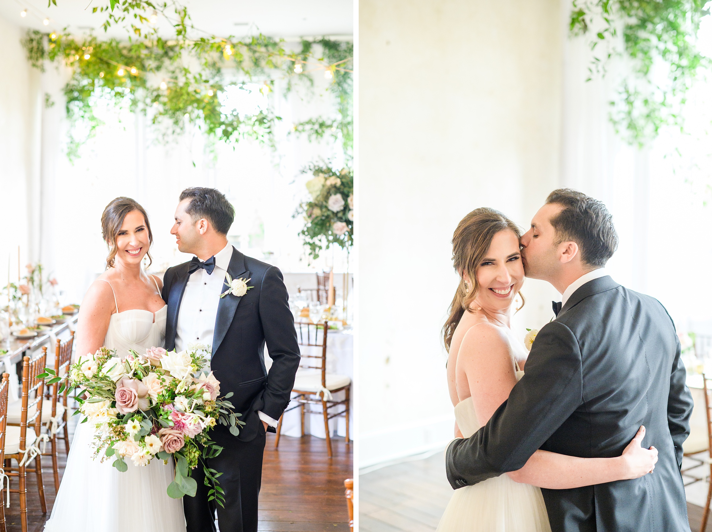 Romantic dusty rose and white black-tie Summer Wedding Day at Excelsior Lancaster Pennsylvania Photographed by Baltimore Wedding Photographer Cait Kramer Photography