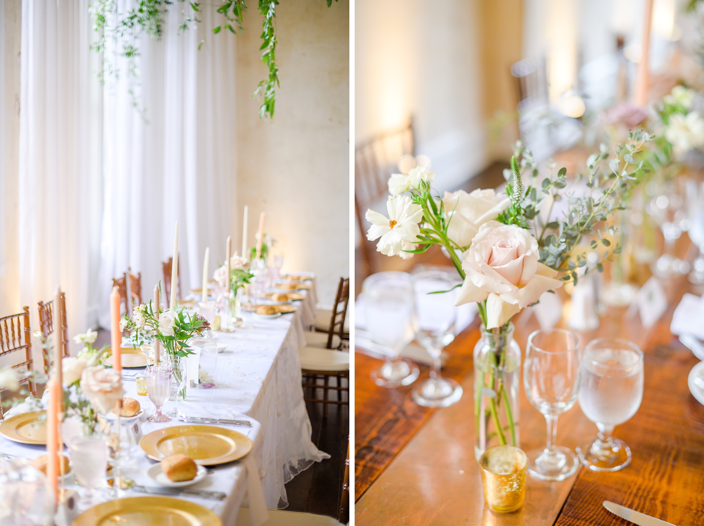 Romantic dusty rose and white black-tie Summer Wedding Day at Excelsior Lancaster Pennsylvania Photographed by Baltimore Wedding Photographer Cait Kramer Photography