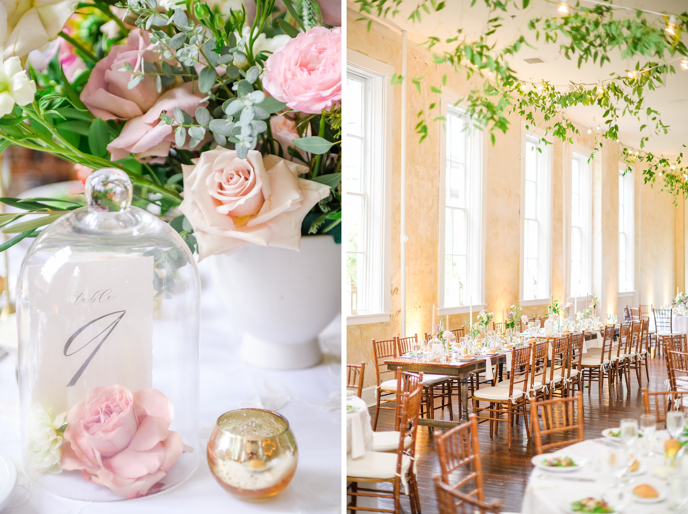 Romantic dusty rose and white black-tie Summer Wedding Day at Excelsior Lancaster Pennsylvania Photographed by Baltimore Wedding Photographer Cait Kramer Photography