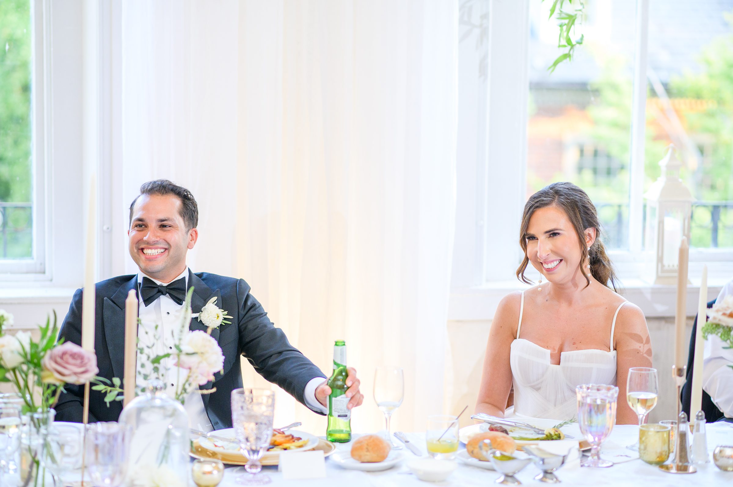 Romantic dusty rose and white black-tie Summer Wedding Day at Excelsior Lancaster Pennsylvania Photographed by Baltimore Wedding Photographer Cait Kramer Photography