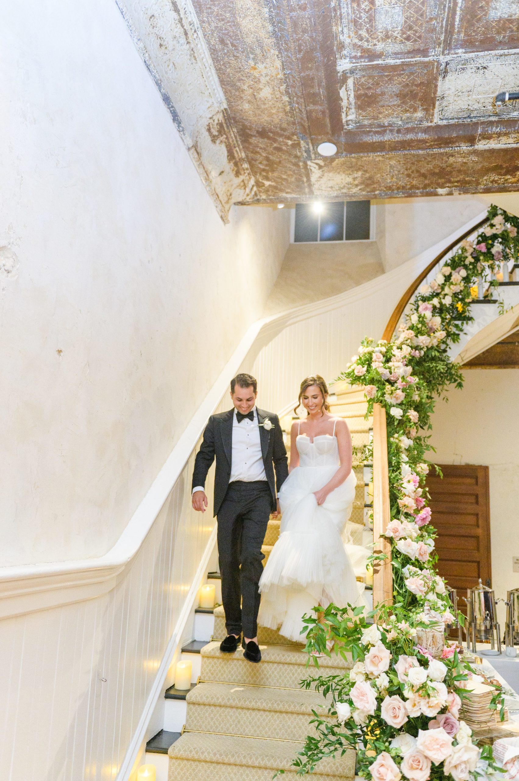 Romantic dusty rose and white black-tie Summer Wedding Day at Excelsior Lancaster Pennsylvania Photographed by Baltimore Wedding Photographer Cait Kramer Photography