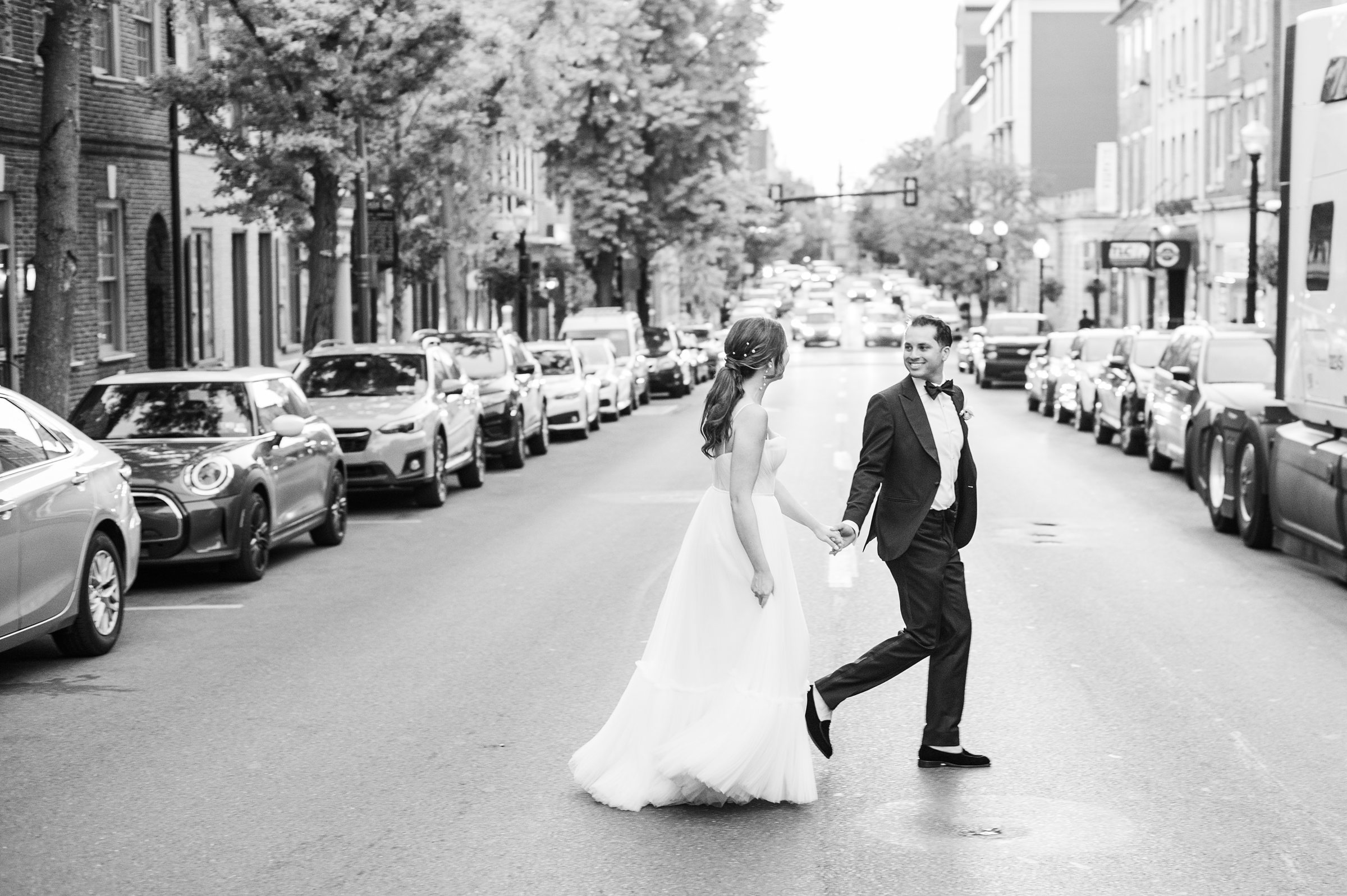 Romantic dusty rose and white black-tie Summer Wedding Day at Excelsior Lancaster Pennsylvania Photographed by Baltimore Wedding Photographer Cait Kramer Photography