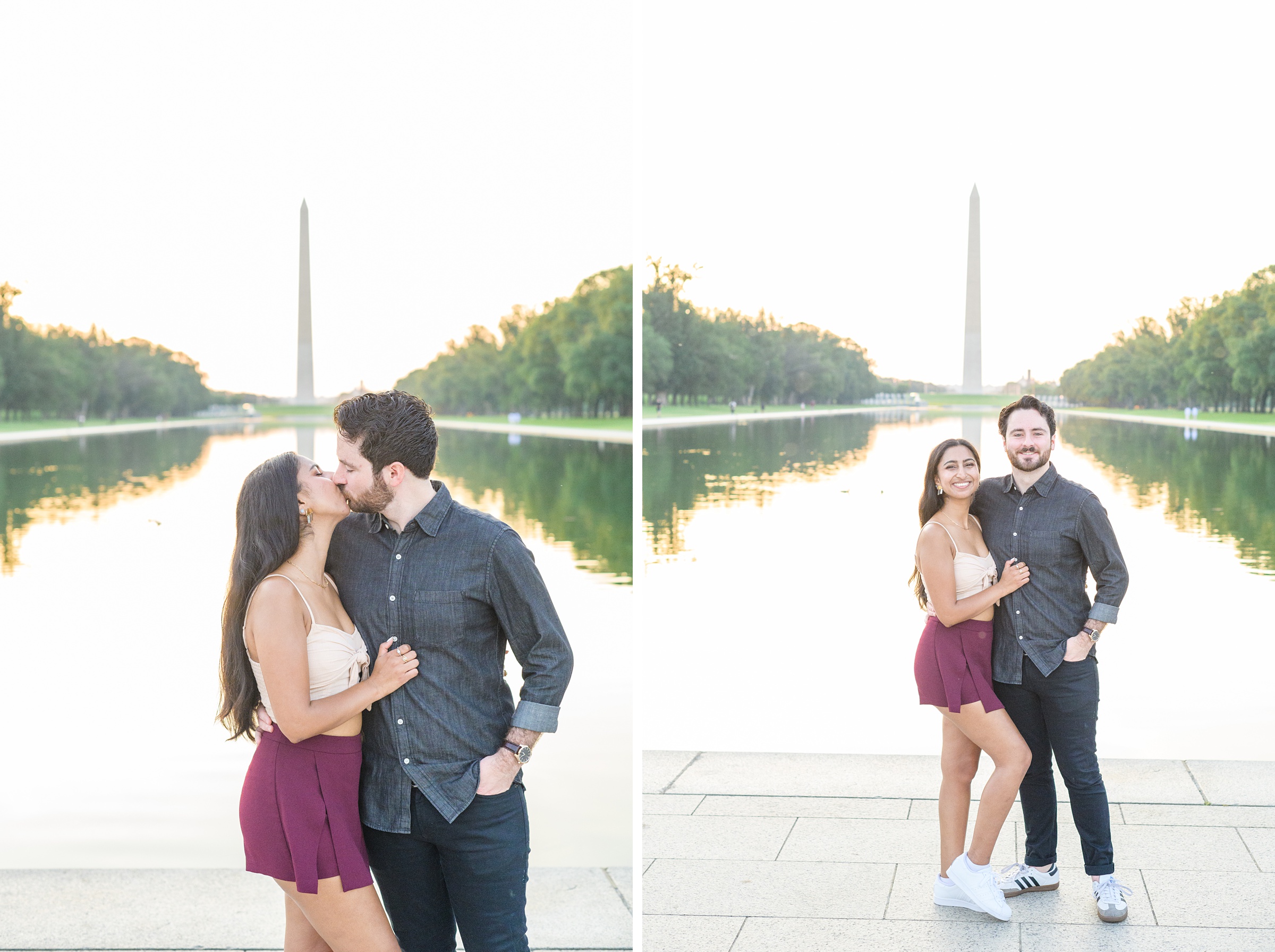 With iconic views and a couple this sweet, Lincoln Memorial surprise proposals are always a sweet idea! This proposal was the sweetest surprise photographed by Baltimore proposal photographer, Cait Kramer.