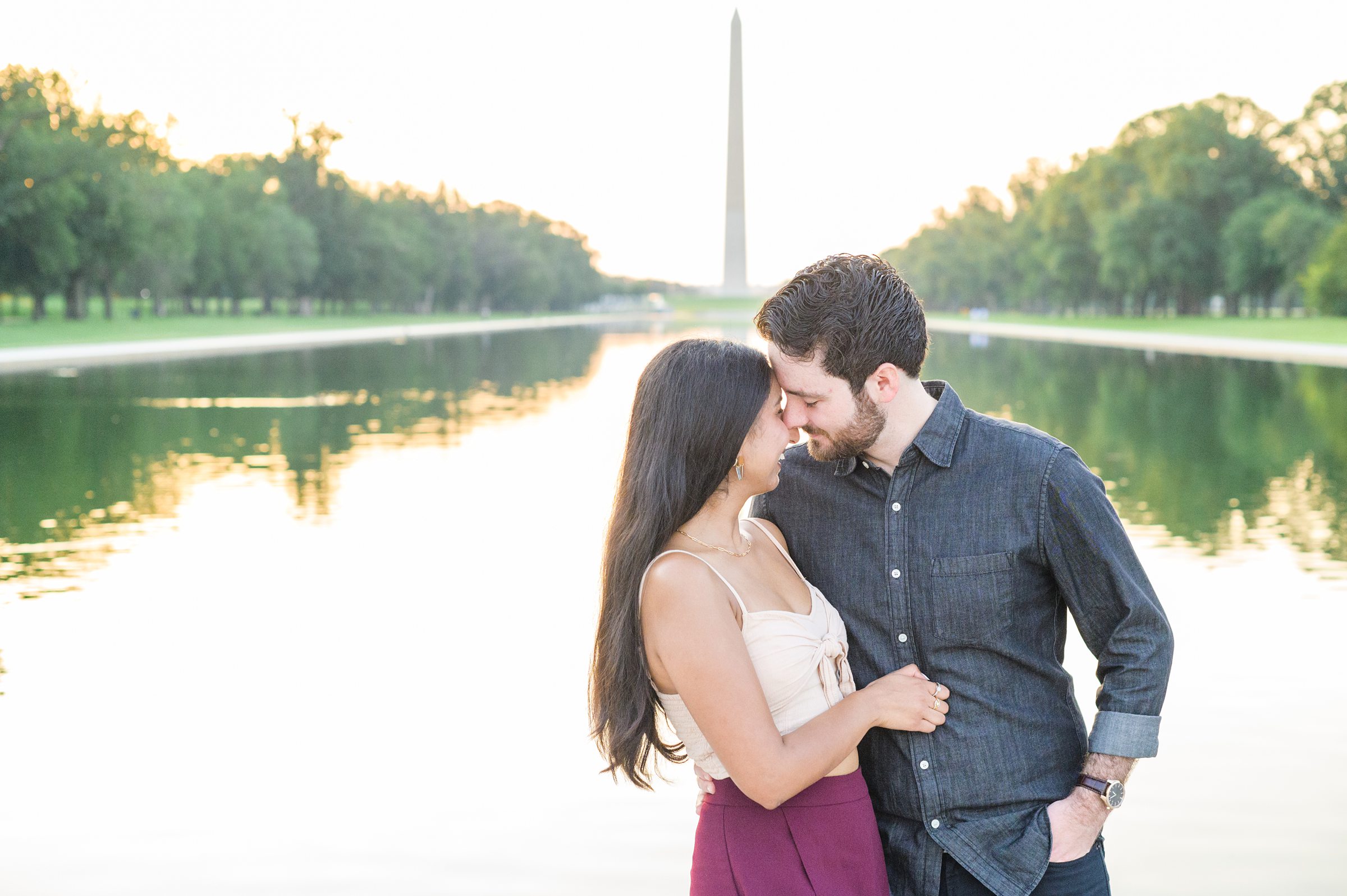 With iconic views and a couple this sweet, Lincoln Memorial surprise proposals are always a sweet idea! This proposal was the sweetest surprise photographed by Baltimore proposal photographer, Cait Kramer.