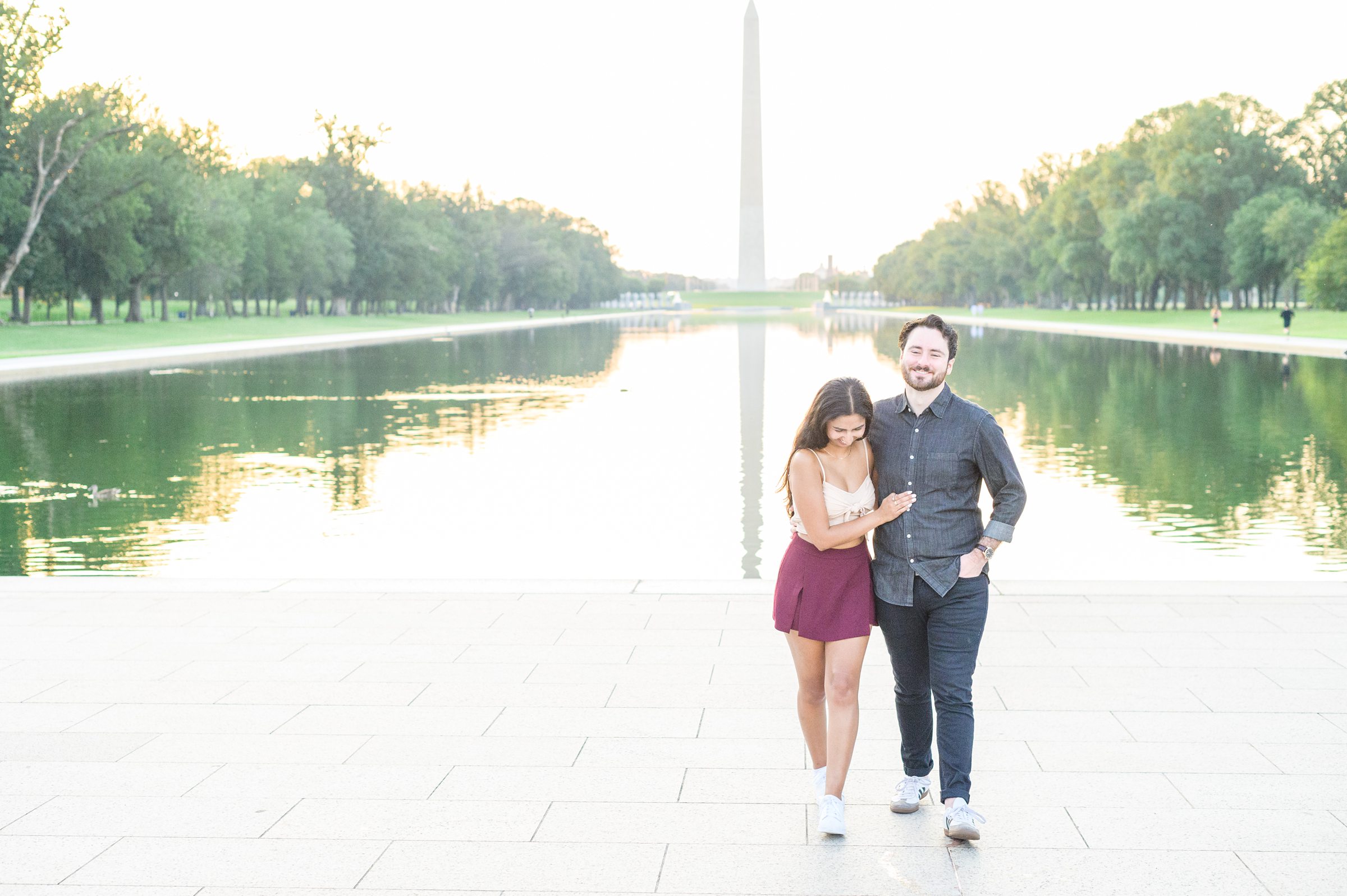 With iconic views and a couple this sweet, Lincoln Memorial surprise proposals are always a sweet idea! This proposal was the sweetest surprise photographed by Baltimore proposal photographer, Cait Kramer.