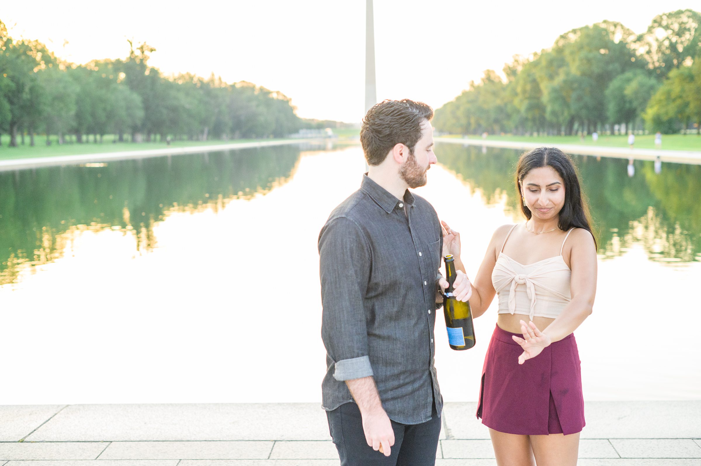 With iconic views and a couple this sweet, Lincoln Memorial surprise proposals are always a sweet idea! This proposal was the sweetest surprise photographed by Baltimore proposal photographer, Cait Kramer.