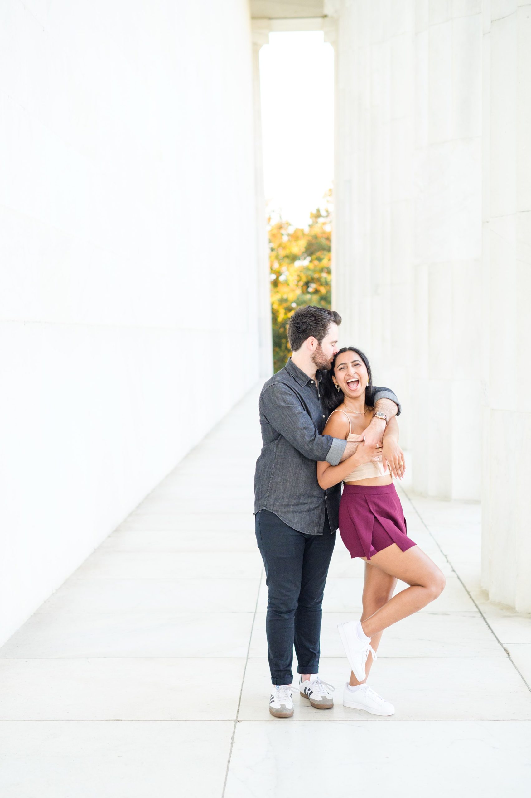 With iconic views and a couple this sweet, Lincoln Memorial surprise proposals are always a sweet idea! This proposal was the sweetest surprise photographed by Baltimore proposal photographer, Cait Kramer.