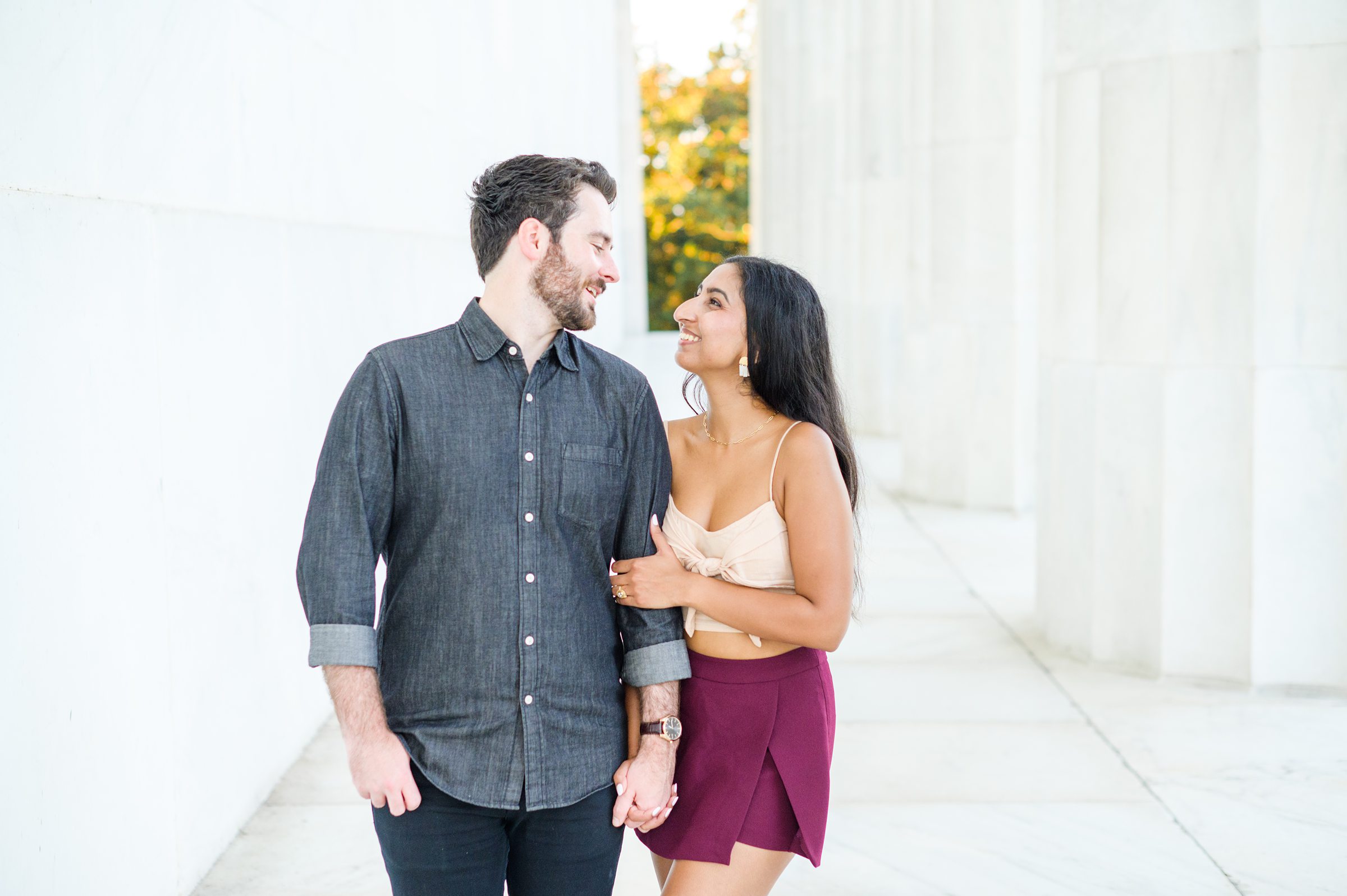 With iconic views and a couple this sweet, Lincoln Memorial surprise proposals are always a sweet idea! This proposal was the sweetest surprise photographed by Baltimore proposal photographer, Cait Kramer.