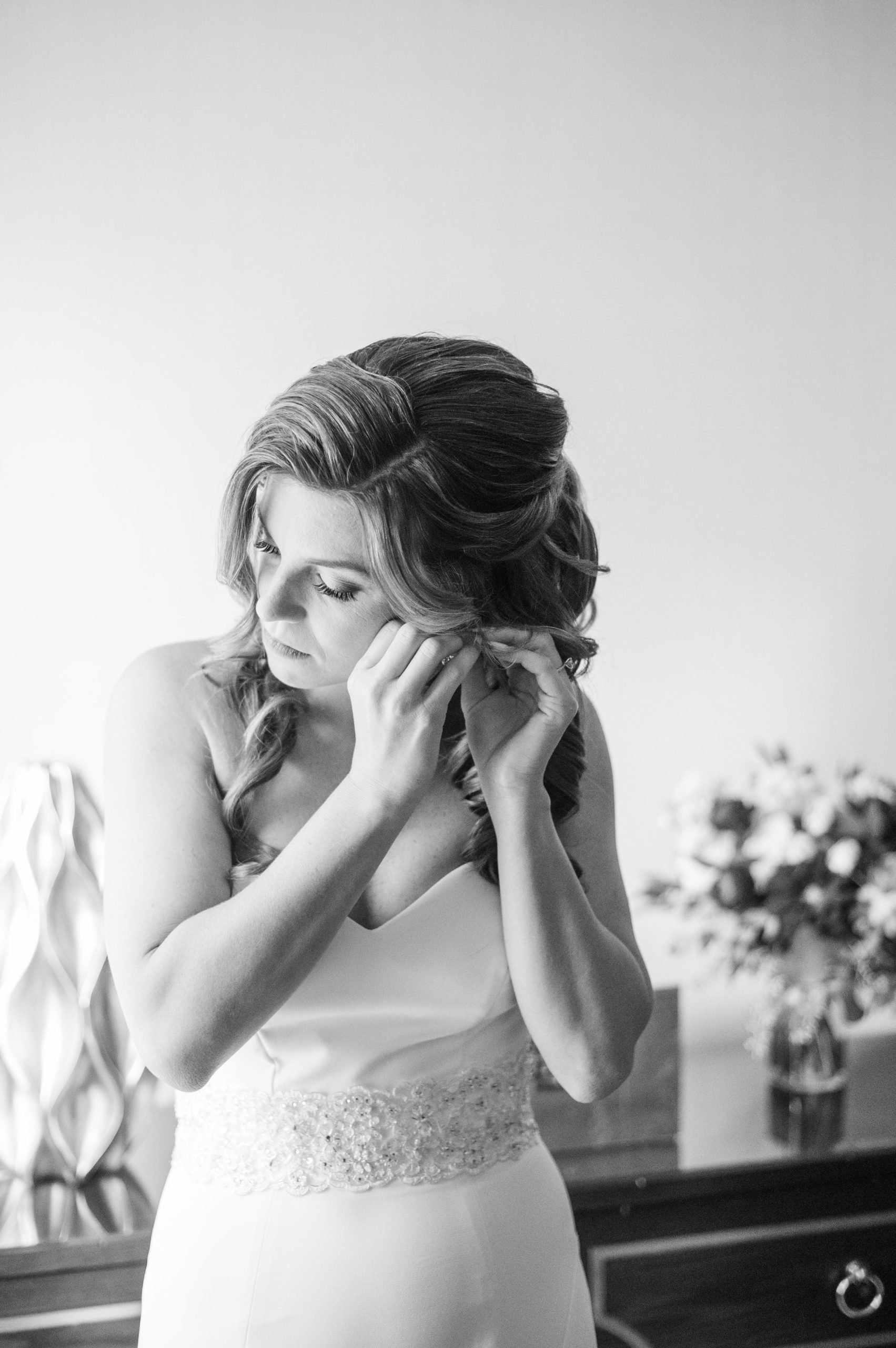 Burgundy and white Fall wedding day portraits and details featuring Mayflower Hotel DC wedding photos photographed by Baltimore wedding photographer Cait Kramer Photography