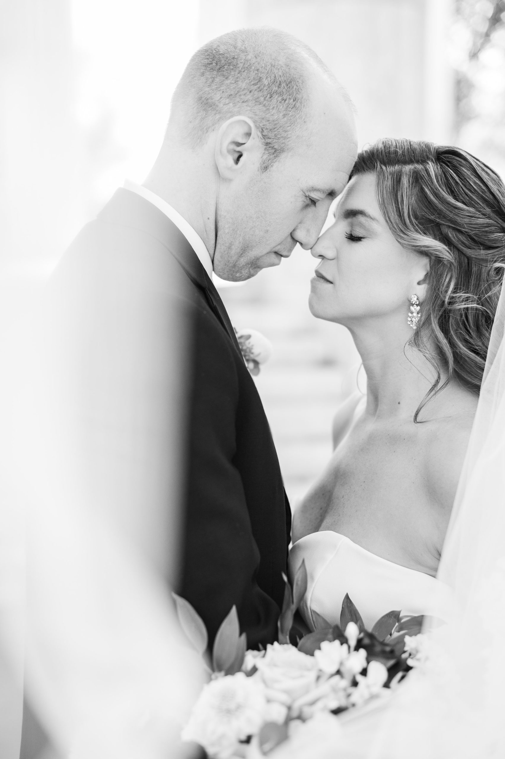 Burgundy and white Fall wedding day portraits and details featuring Mayflower Hotel DC wedding photos photographed by Baltimore wedding photographer Cait Kramer Photography