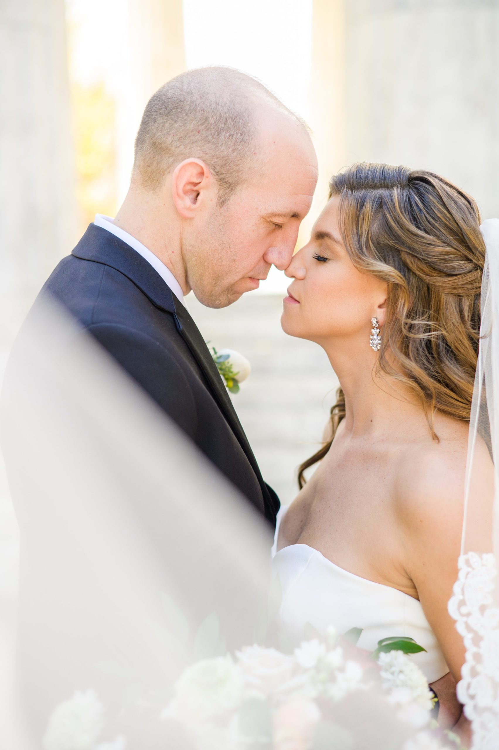 Burgundy and white Fall wedding day portraits and details featuring Mayflower Hotel DC wedding photos photographed by Baltimore wedding photographer Cait Kramer Photography