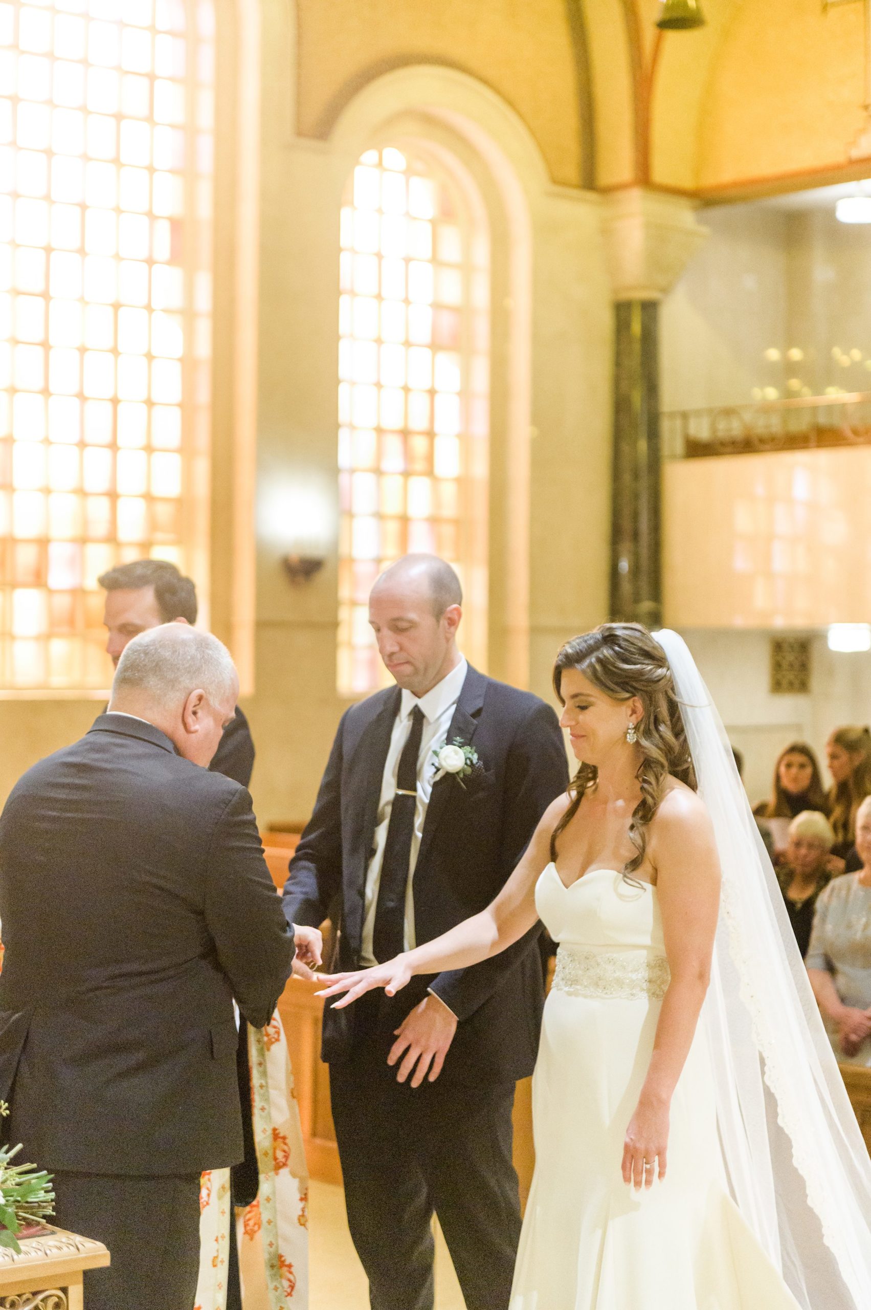 Burgundy and white Fall wedding day portraits and details featuring Mayflower Hotel DC wedding photos photographed by Baltimore wedding photographer Cait Kramer Photography