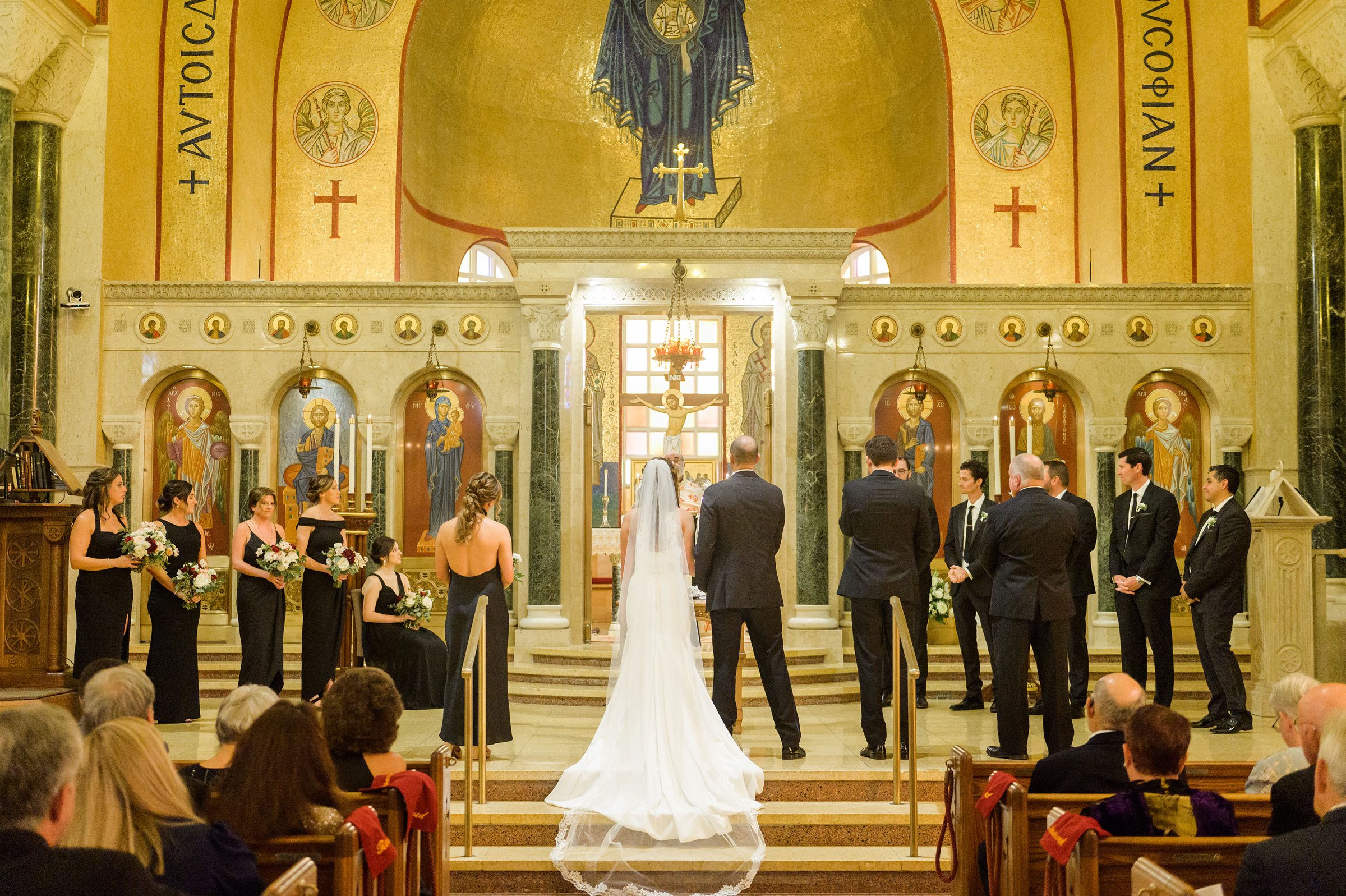 Burgundy and white Fall wedding day portraits and details featuring Mayflower Hotel DC wedding photos photographed by Baltimore wedding photographer Cait Kramer Photography