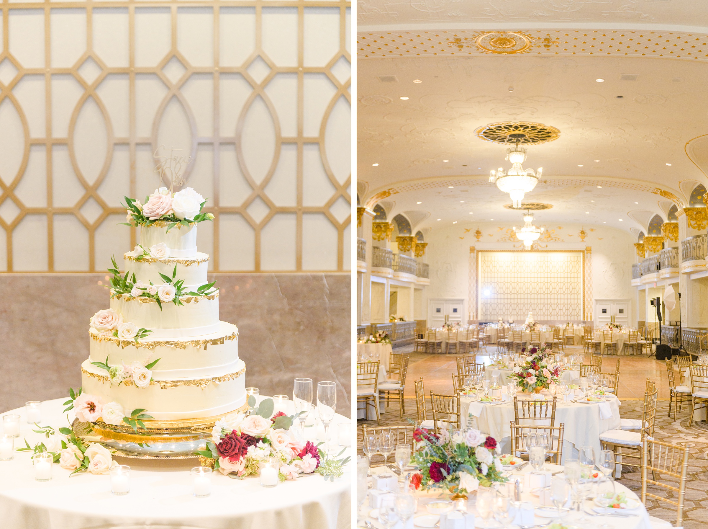 Burgundy and white Fall wedding day portraits and details featuring Mayflower Hotel DC wedding photos photographed by Baltimore wedding photographer Cait Kramer Photography