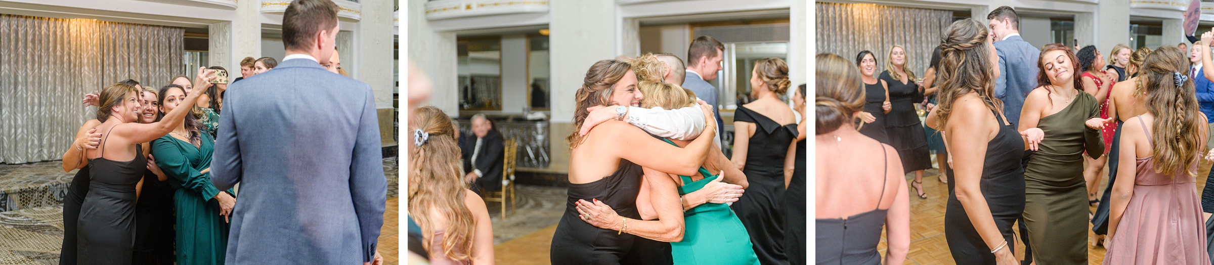 Burgundy and white Fall wedding day portraits and details featuring Mayflower Hotel DC wedding photos photographed by Baltimore wedding photographer Cait Kramer Photography