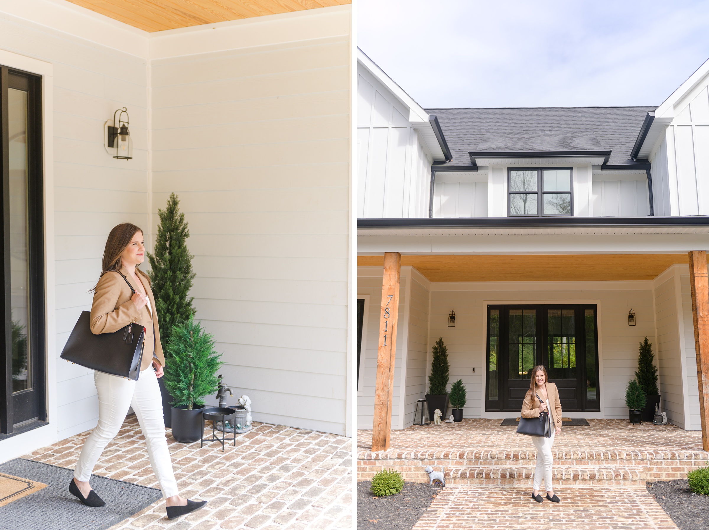 Stacey Caito, Chantilly Realtor, walks during her brand session photographed by Virginia brand photographer, Cait Kramer Photography