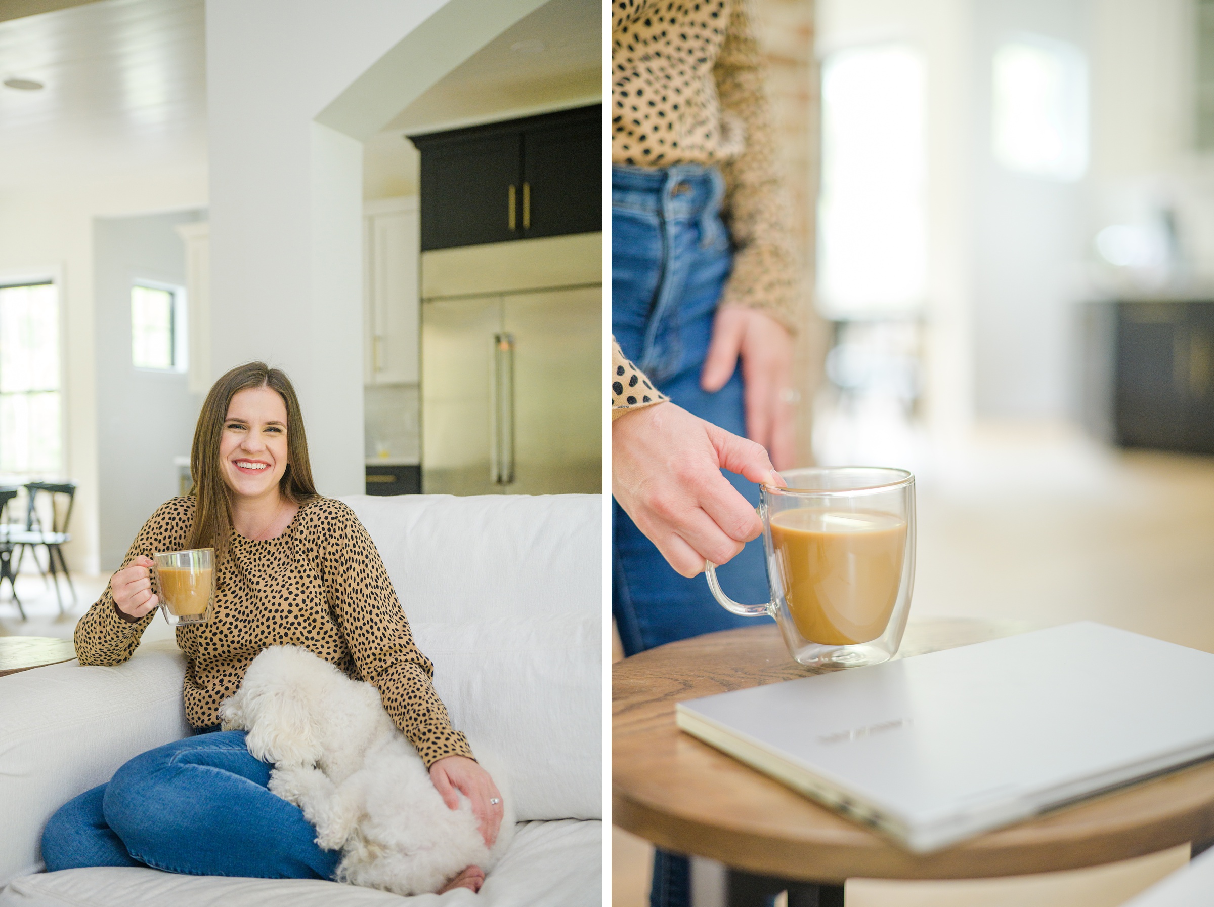 Stacey Caito, Chantilly Realtor, smiles during her brand session photographed by Virginia brand photographer, Cait Kramer Photography