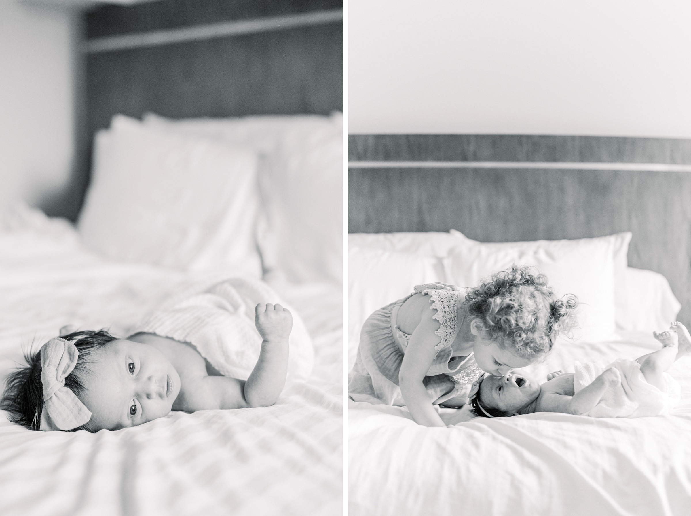 In home newborn photography session photographed by Baltimore Newborn Photographer Cait Kramer