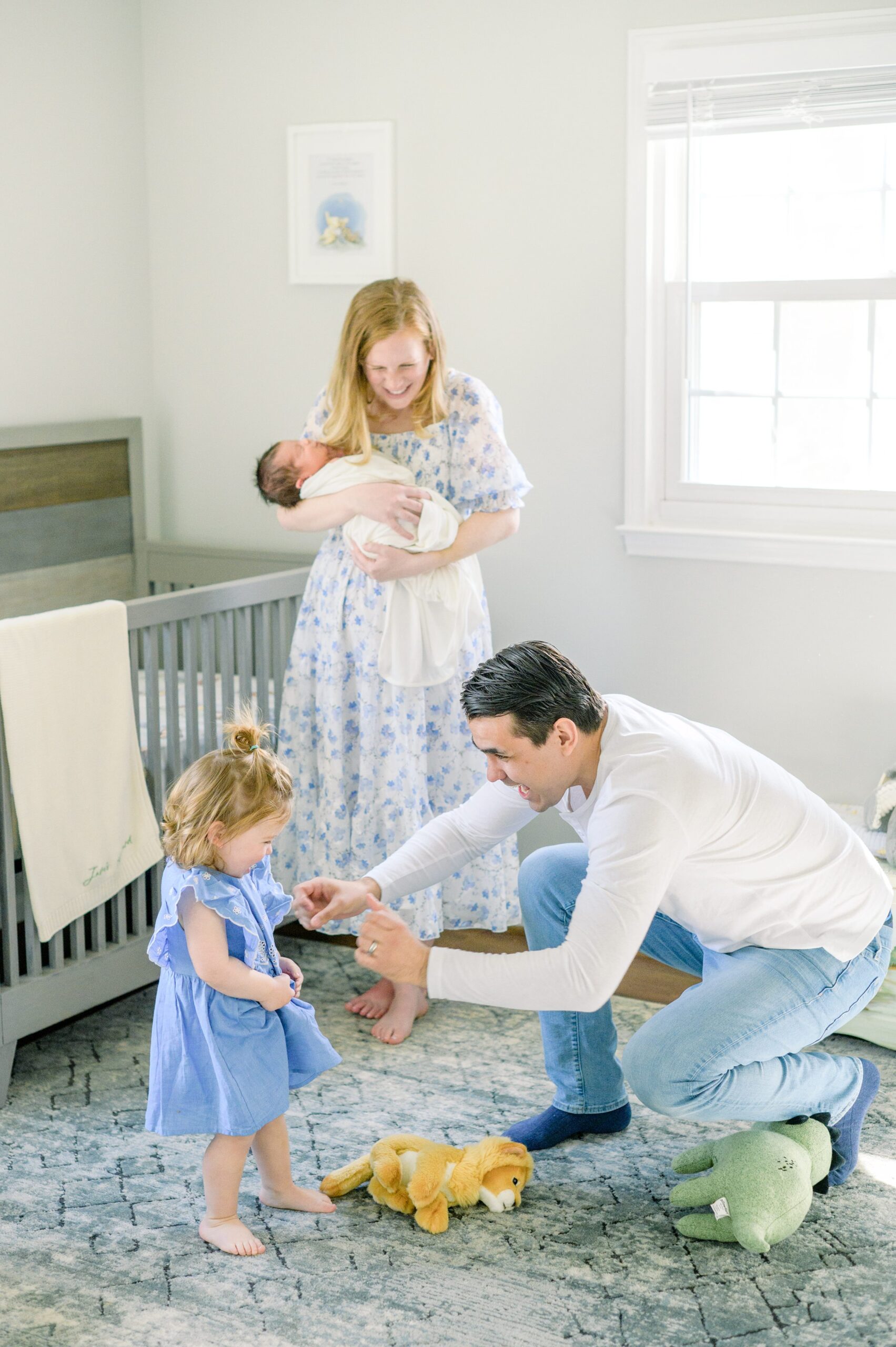 In-home family session photographed by Baltimore Photographer Cait Kramer