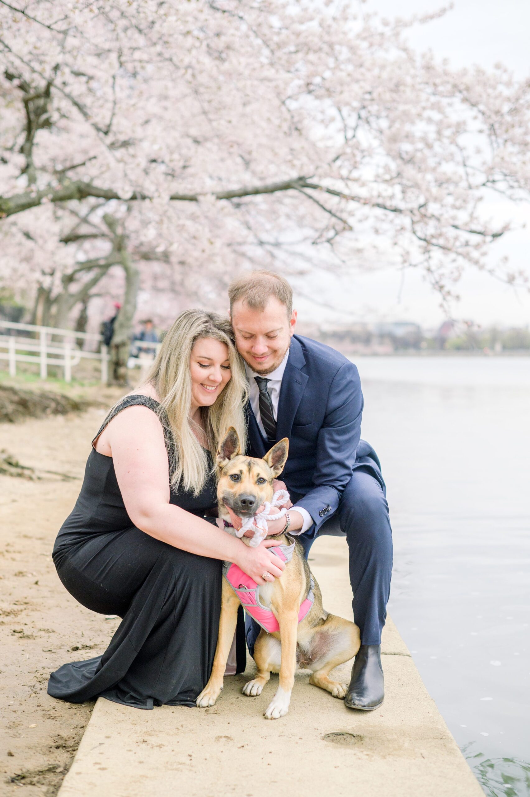 Cherry Blossom portrait session at the Jefferson Memorial in Washington DC photographed by Baltimore Wedding Photographer Cait Kramer Photography