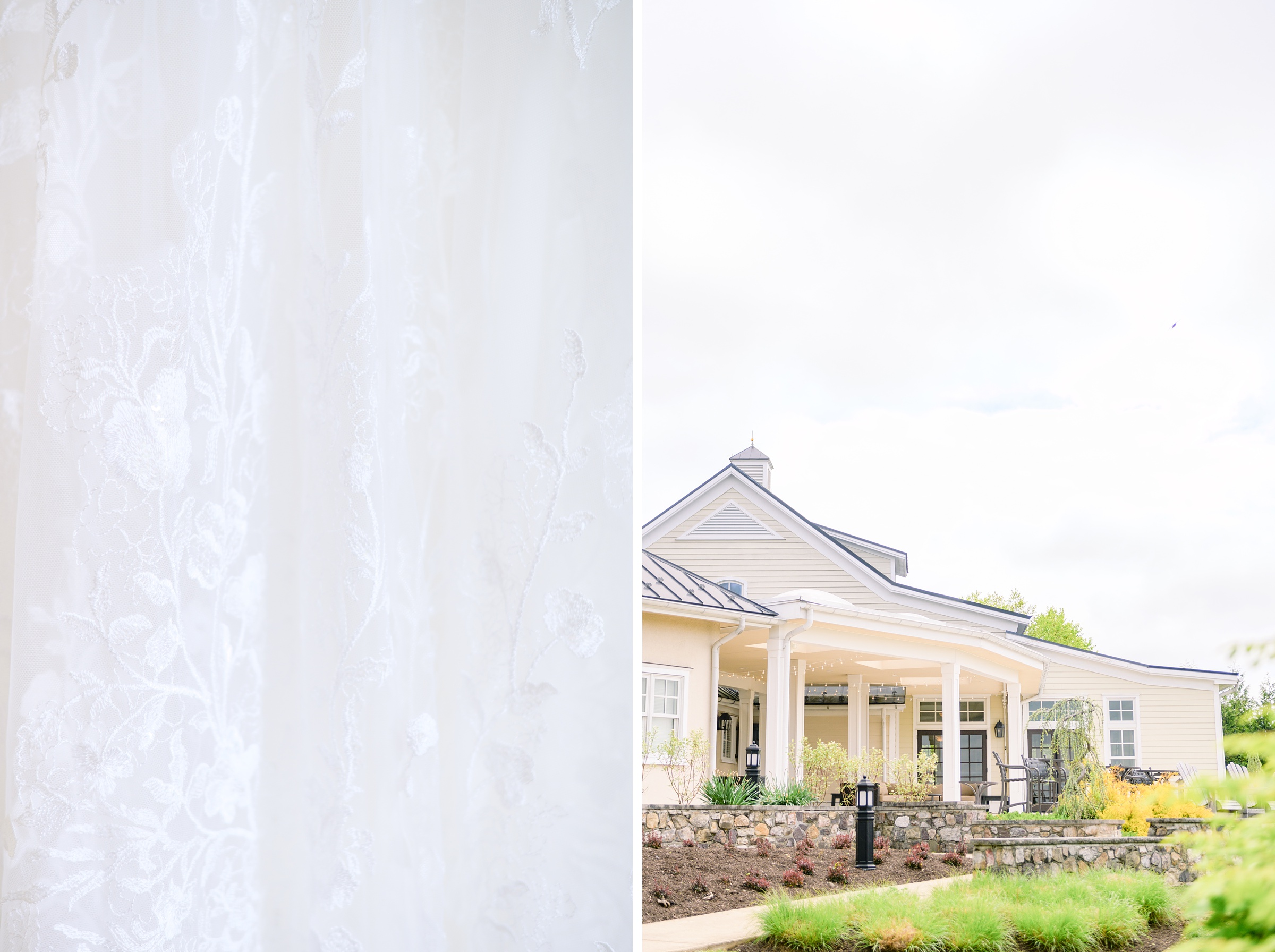 Light Blue Spring wedding day at Catoctin Hall at Musket Ridge Photographed by Baltimore Wedding Photographer Cait Kramer Photography