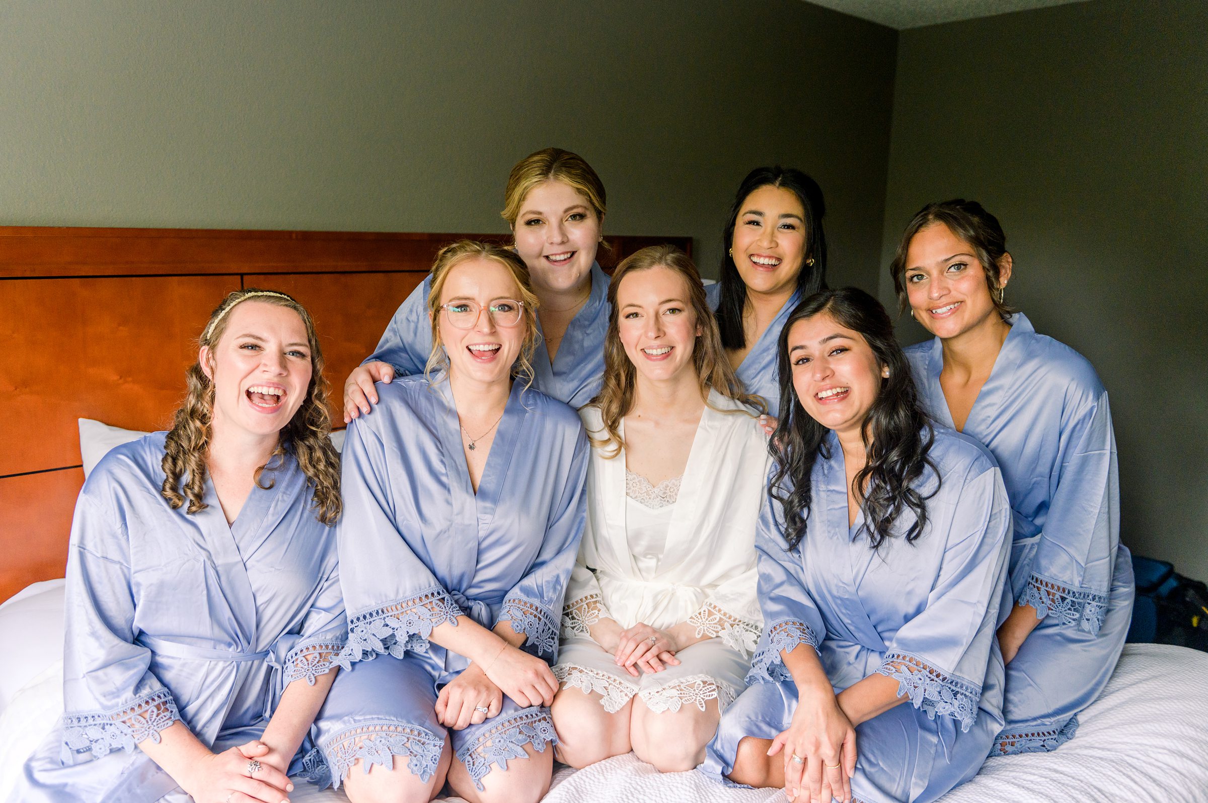 Light Blue Spring wedding day at Catoctin Hall at Musket Ridge Photographed by Baltimore Wedding Photographer Cait Kramer Photography