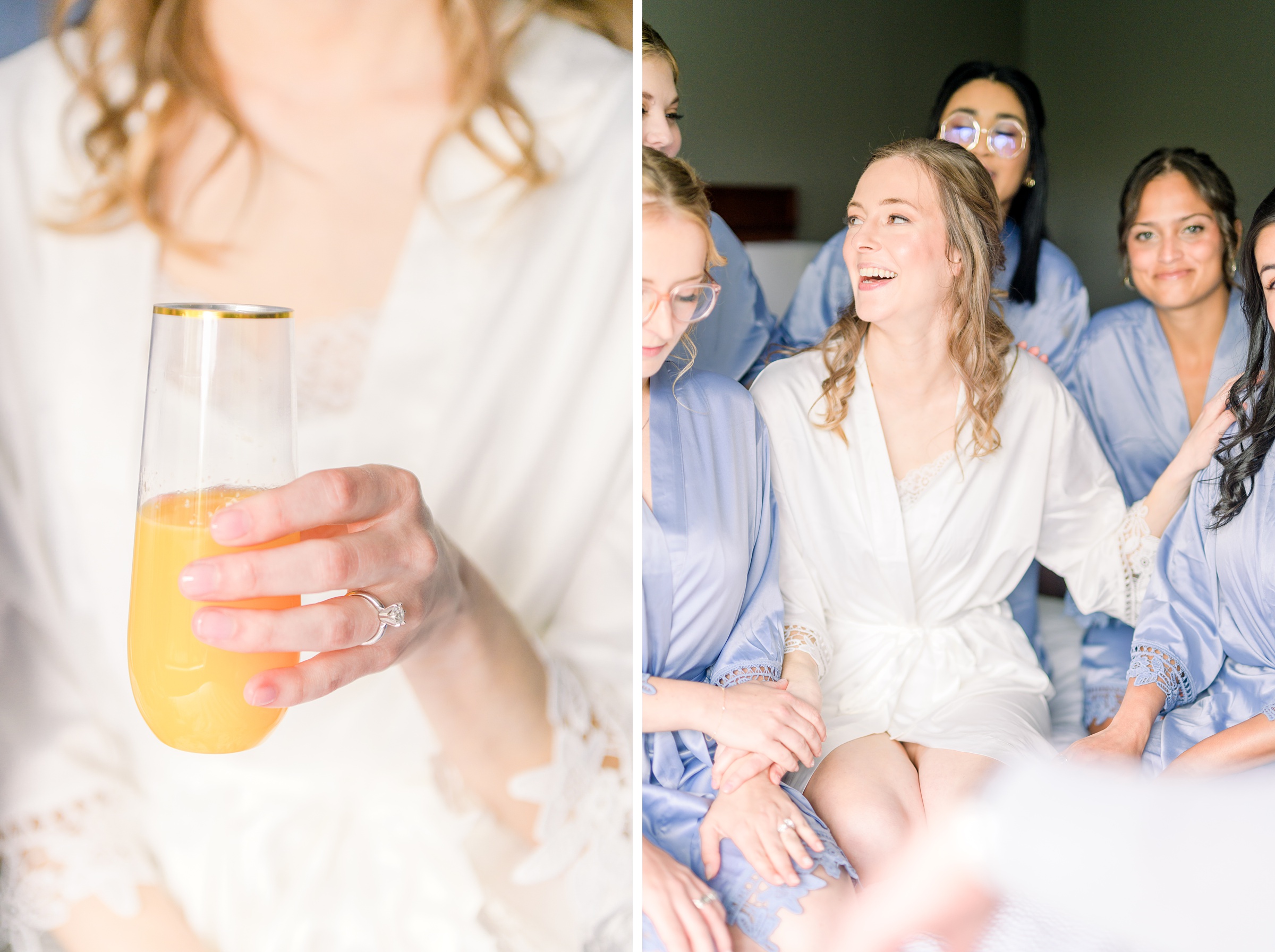 Light Blue Spring wedding day at Catoctin Hall at Musket Ridge Photographed by Baltimore Wedding Photographer Cait Kramer Photography