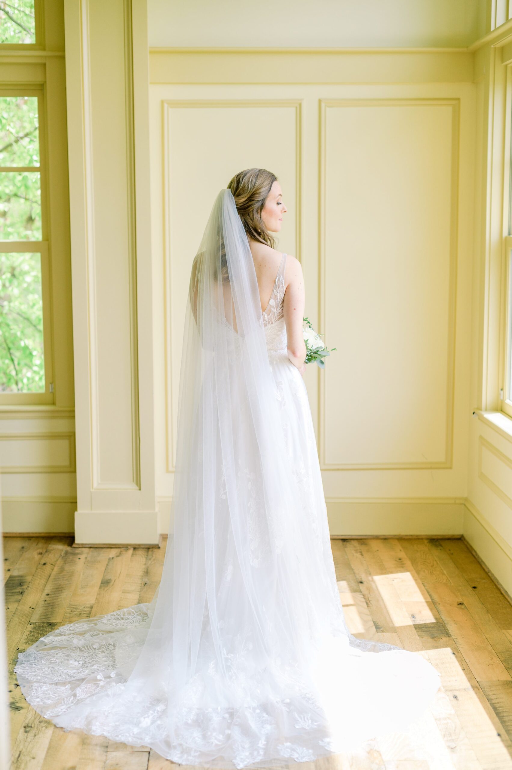 Light Blue Spring wedding day at Catoctin Hall at Musket Ridge Photographed by Baltimore Wedding Photographer Cait Kramer Photography