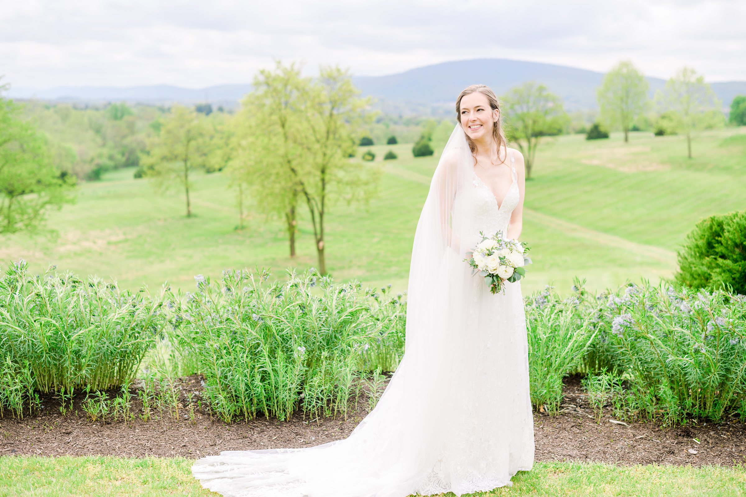 Light Blue Spring wedding day at Catoctin Hall at Musket Ridge Photographed by Baltimore Wedding Photographer Cait Kramer Photography