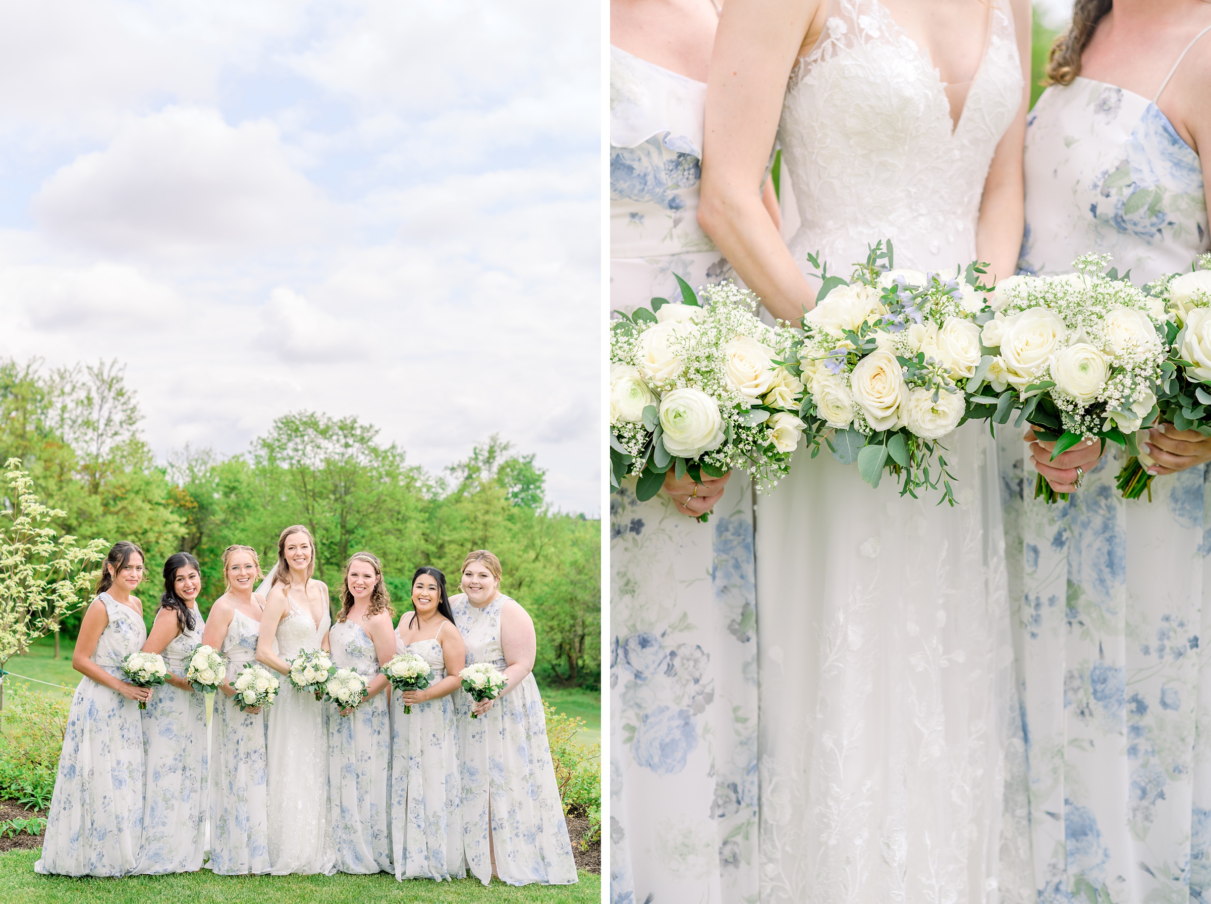 Light Blue Spring wedding day at Catoctin Hall at Musket Ridge Photographed by Baltimore Wedding Photographer Cait Kramer Photography