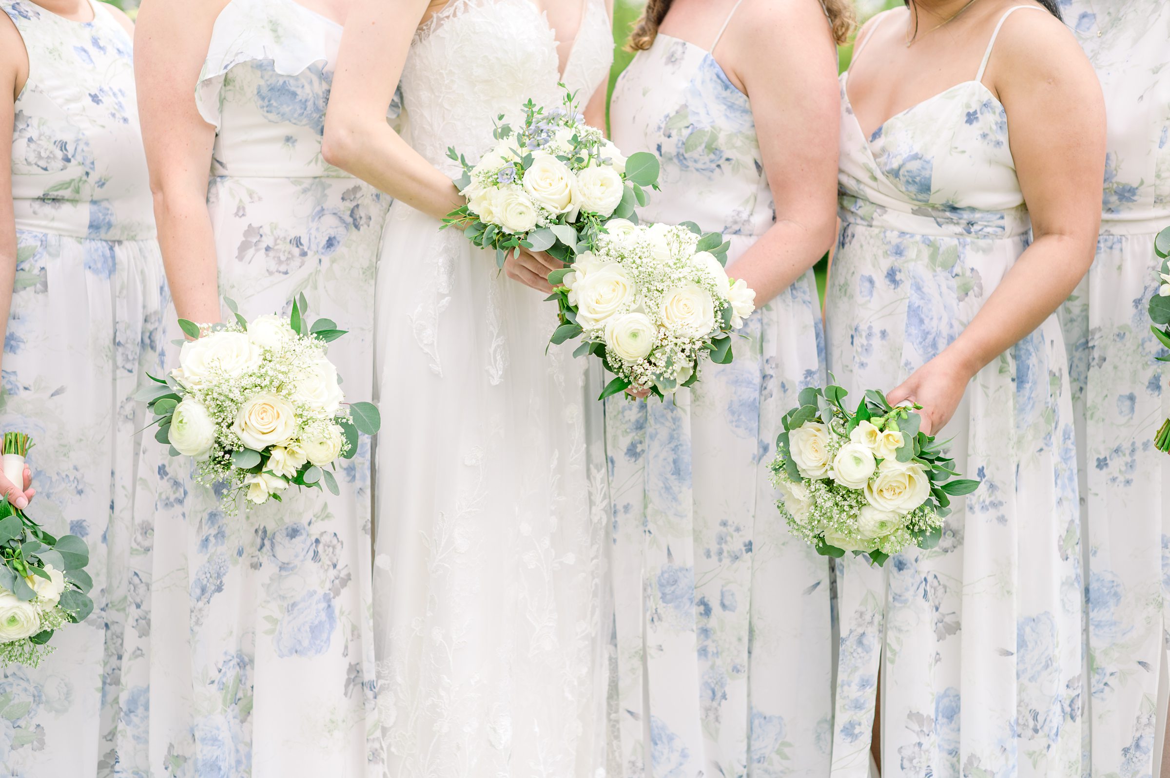 Light Blue Spring wedding day at Catoctin Hall at Musket Ridge Photographed by Baltimore Wedding Photographer Cait Kramer Photography