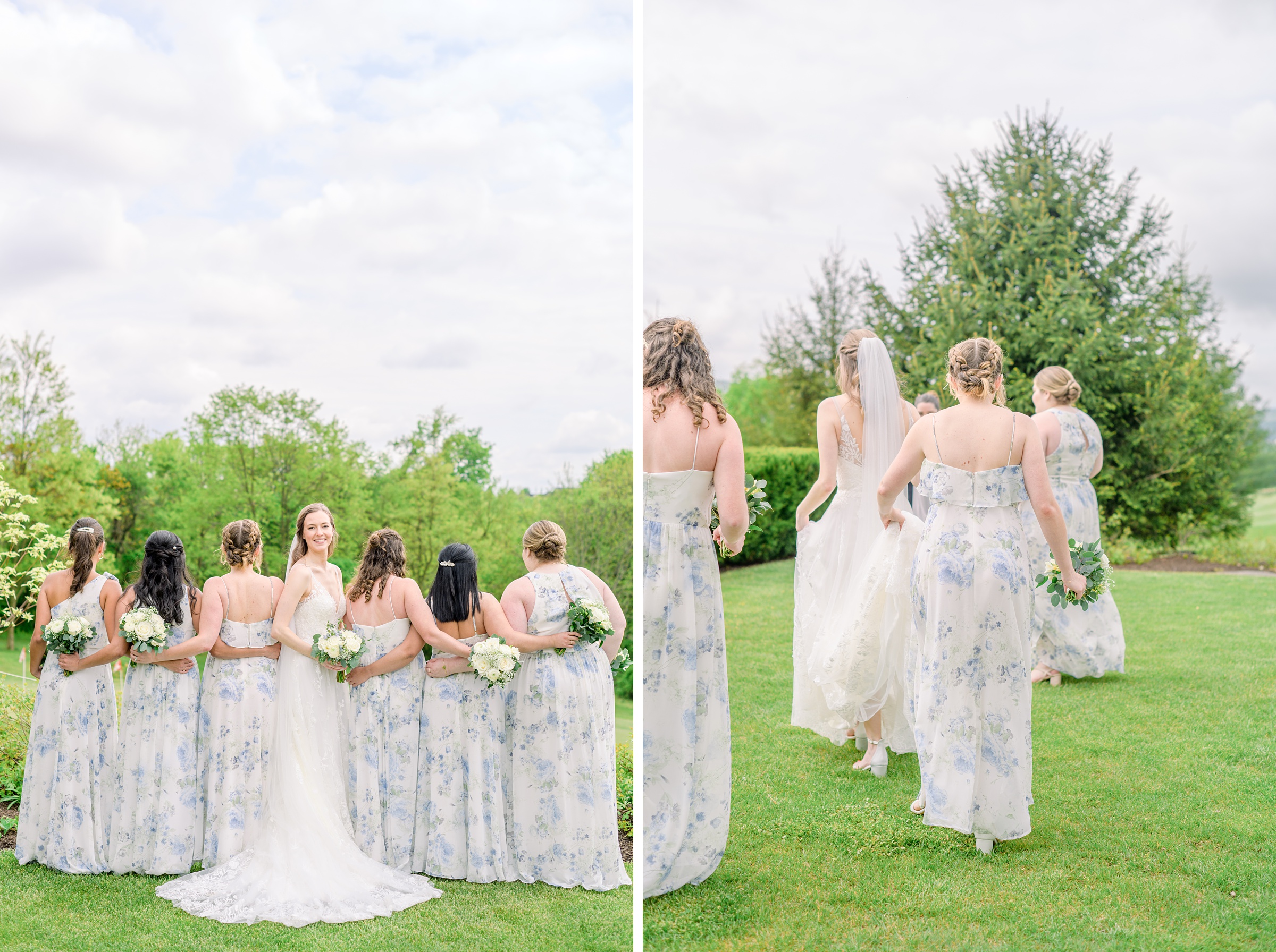 Light Blue Spring wedding day at Catoctin Hall at Musket Ridge Photographed by Baltimore Wedding Photographer Cait Kramer Photography