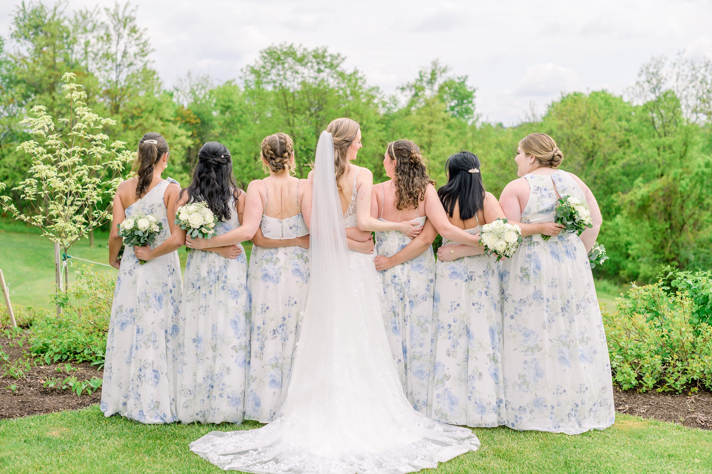 Light Blue Spring wedding day at Catoctin Hall at Musket Ridge Photographed by Baltimore Wedding Photographer Cait Kramer Photography