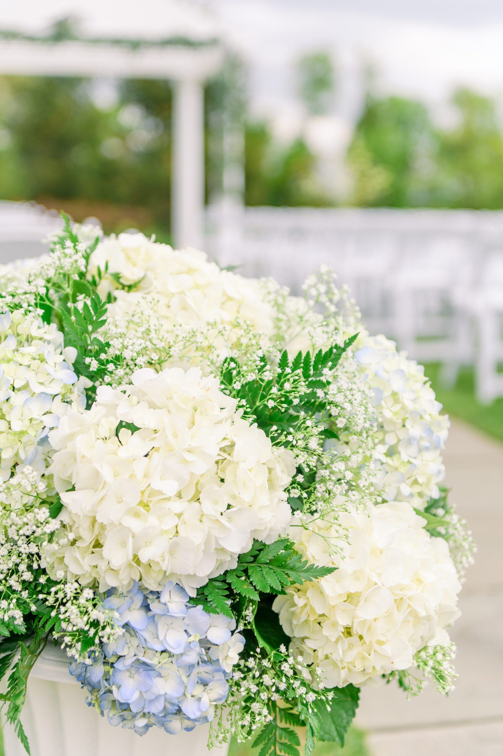 Light Blue Spring wedding day at Catoctin Hall at Musket Ridge Photographed by Baltimore Wedding Photographer Cait Kramer Photography