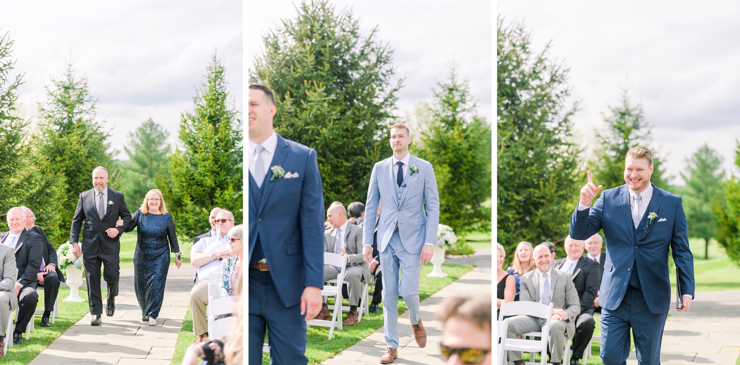 Light Blue Spring wedding day at Catoctin Hall at Musket Ridge Photographed by Baltimore Wedding Photographer Cait Kramer Photography