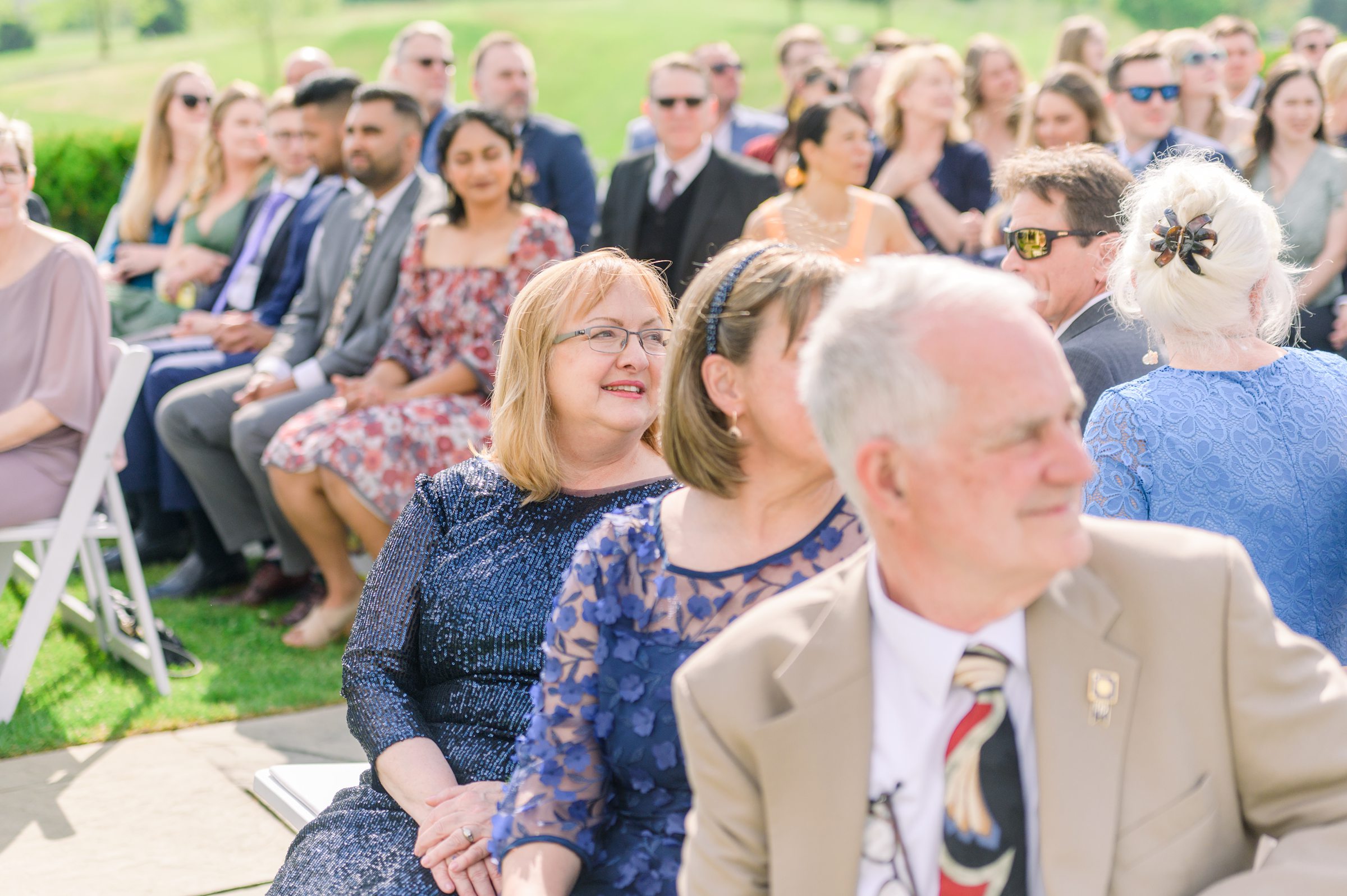 Light Blue Spring wedding day at Catoctin Hall at Musket Ridge Photographed by Baltimore Wedding Photographer Cait Kramer Photography