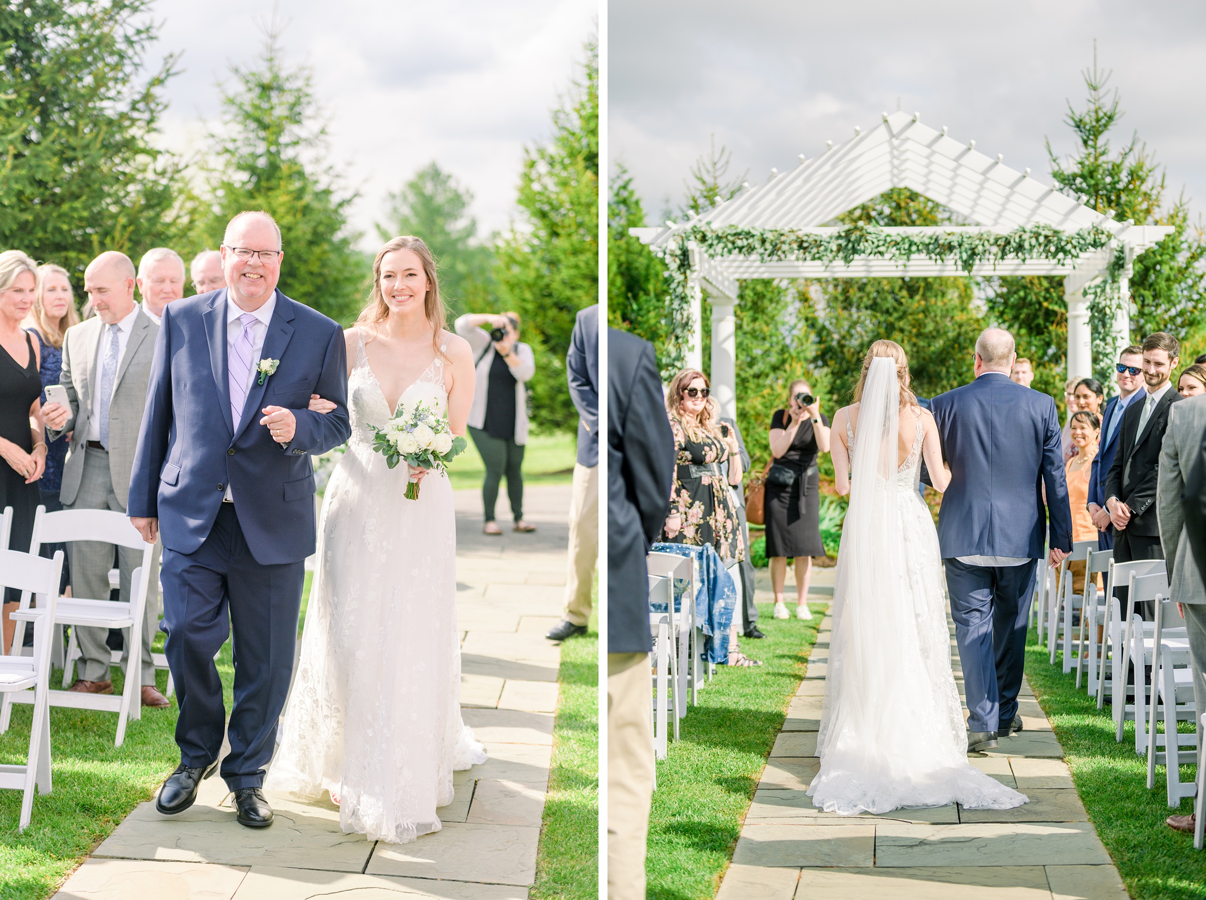 Light Blue Spring wedding day at Catoctin Hall at Musket Ridge Photographed by Baltimore Wedding Photographer Cait Kramer Photography