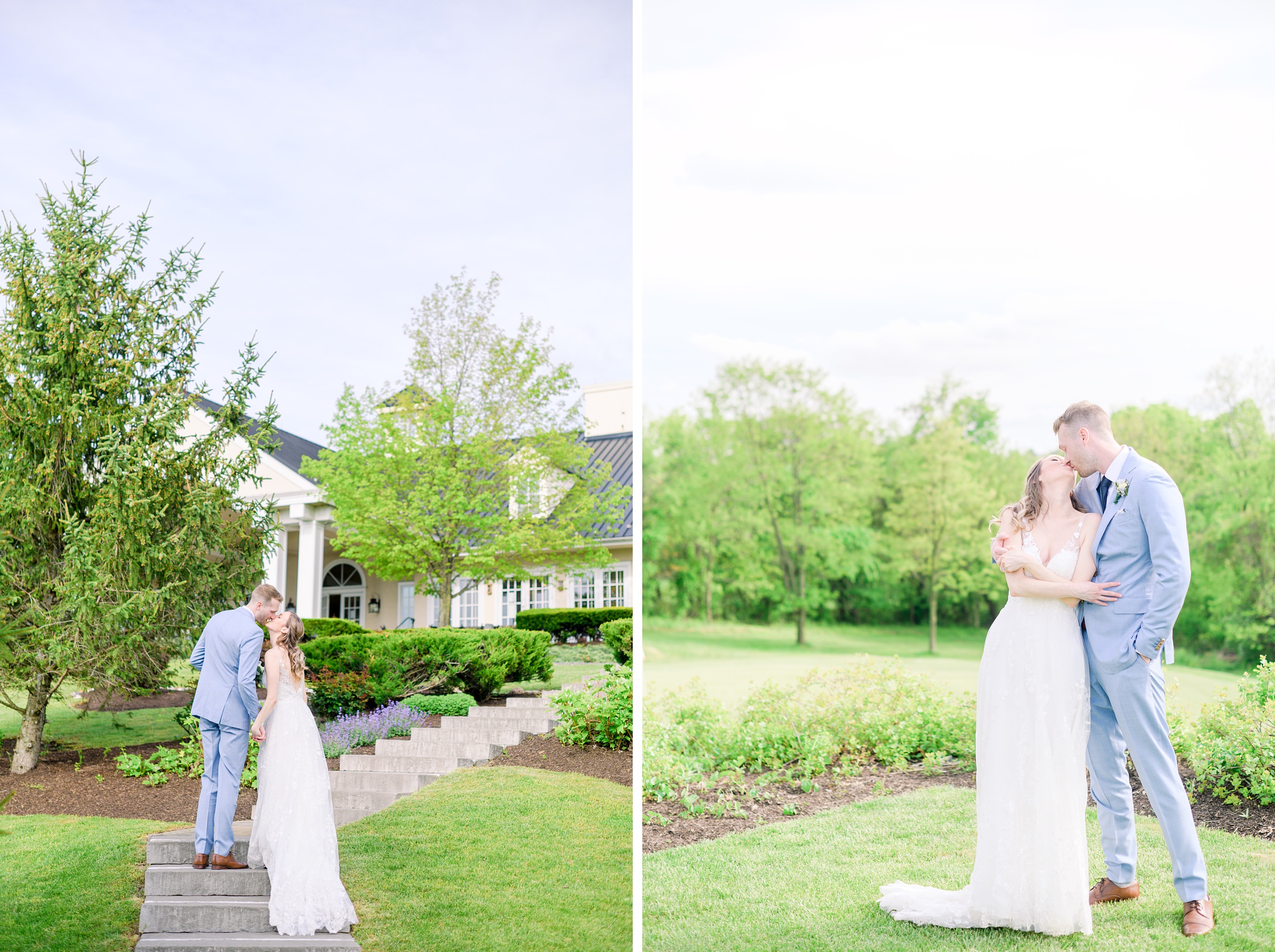 Light Blue Spring wedding day at Catoctin Hall at Musket Ridge Photographed by Baltimore Wedding Photographer Cait Kramer Photography