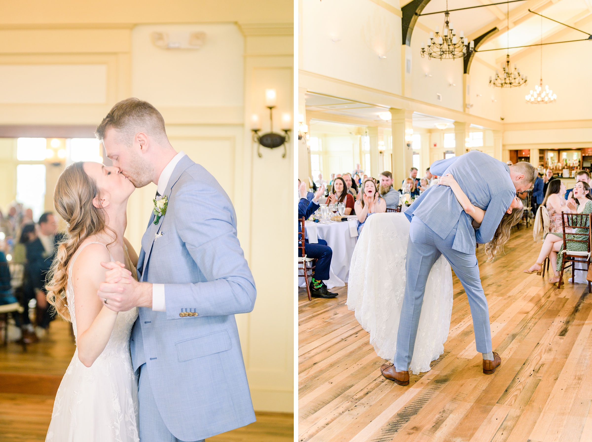 Light Blue Spring wedding day at Catoctin Hall at Musket Ridge Photographed by Baltimore Wedding Photographer Cait Kramer Photography