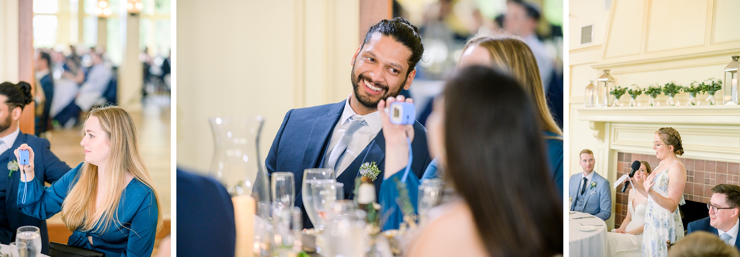 Light Blue Spring wedding day at Catoctin Hall at Musket Ridge Photographed by Baltimore Wedding Photographer Cait Kramer Photography