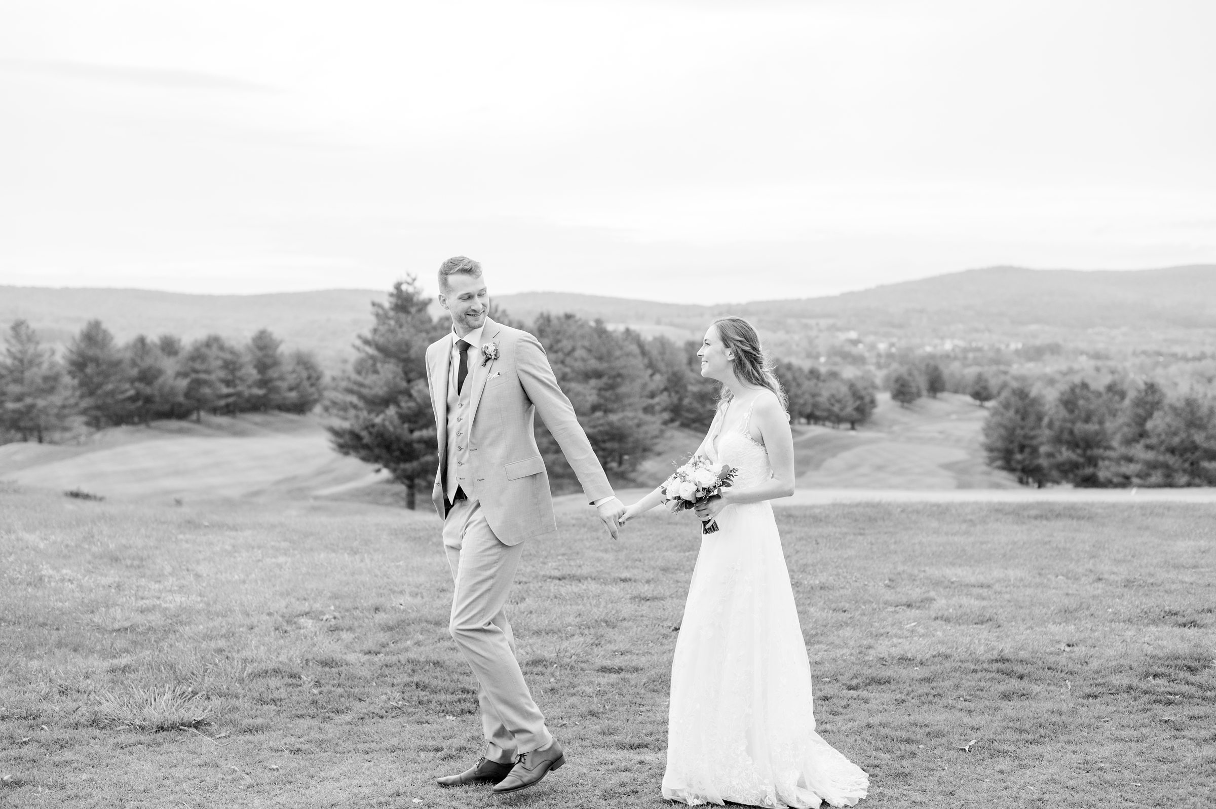 Light Blue Spring wedding day at Catoctin Hall at Musket Ridge Photographed by Baltimore Wedding Photographer Cait Kramer Photography