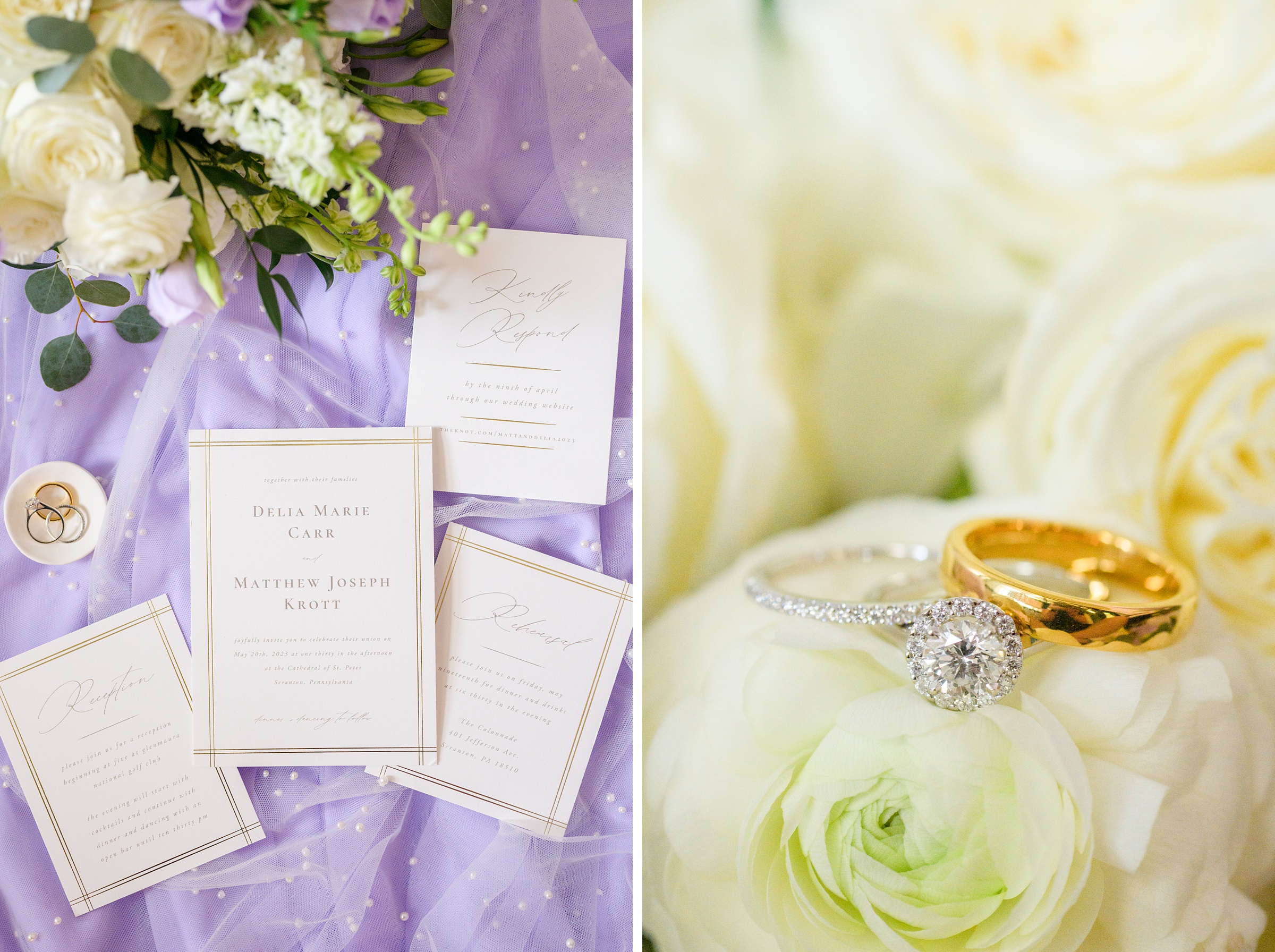 Lilac Spring wedding day at Glenmaura National Golf Club Photographed by Baltimore Wedding Photographer Cait Kramer Photography