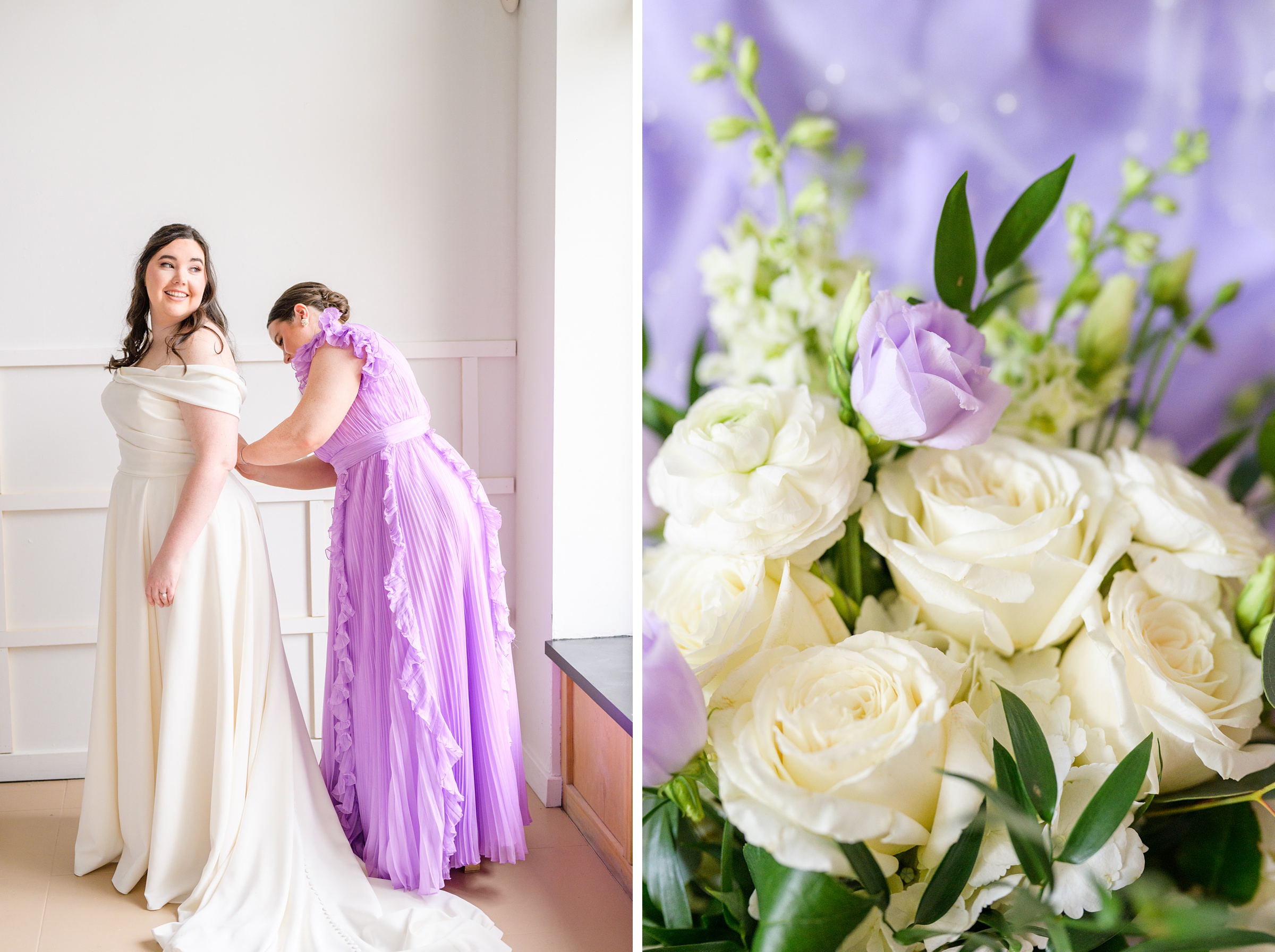 Lilac Spring wedding day at Glenmaura National Golf Club Photographed by Baltimore Wedding Photographer Cait Kramer Photography