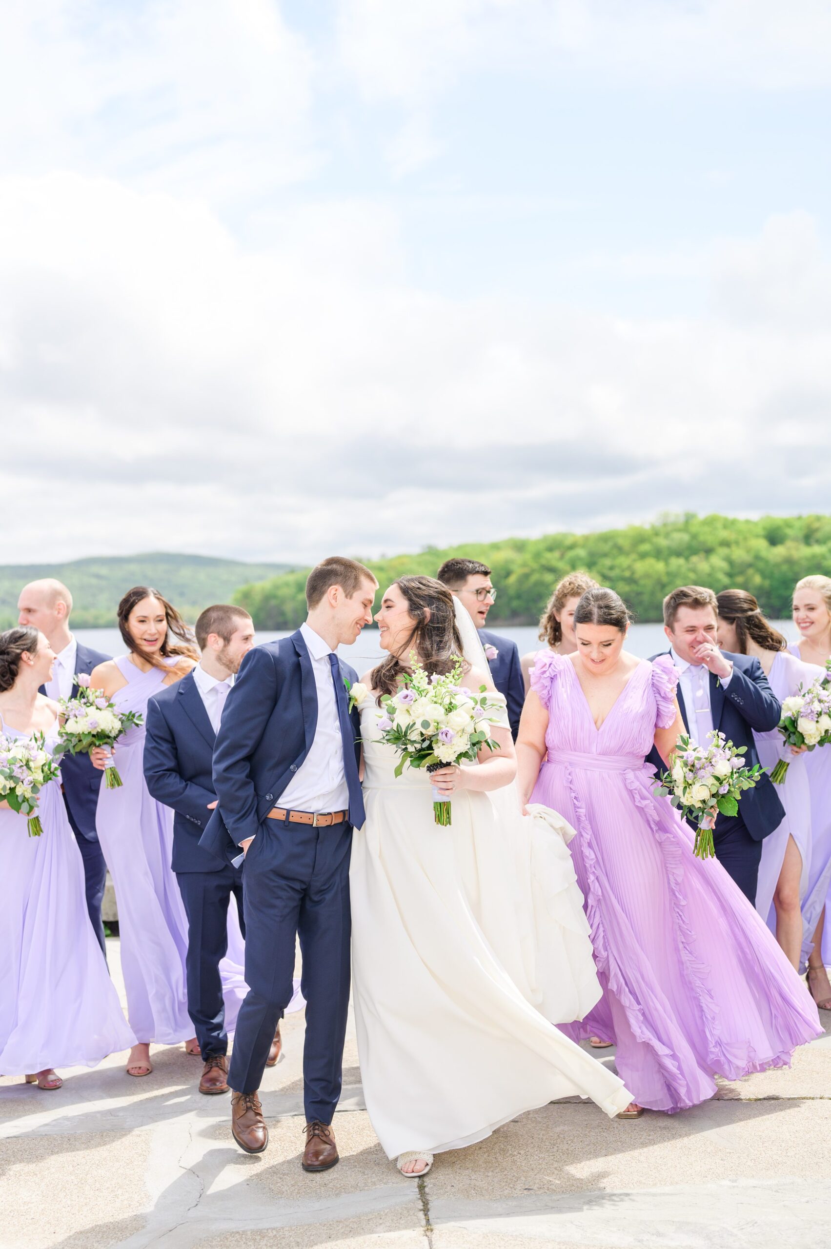 Lilac Spring wedding day at Glenmaura National Golf Club Photographed by Baltimore Wedding Photographer Cait Kramer Photography