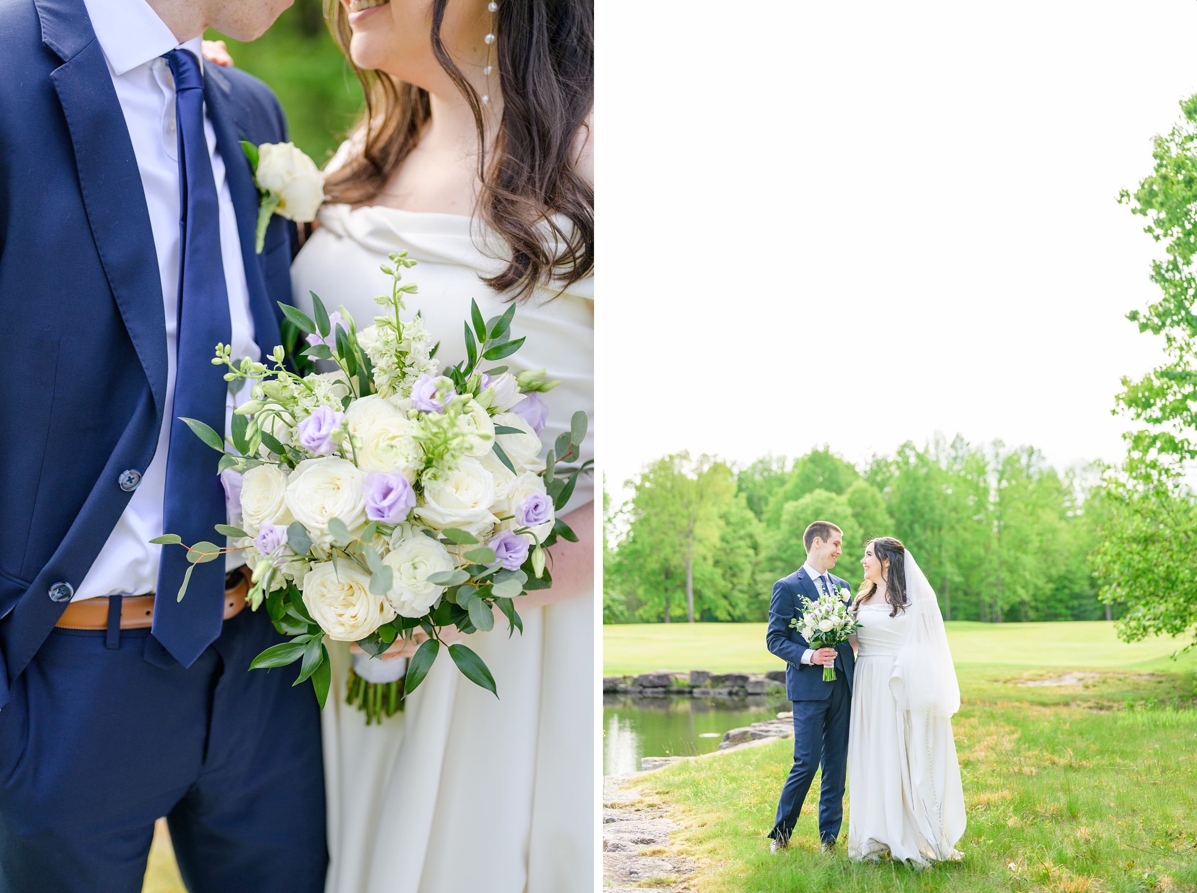 Lilac Spring wedding day at Glenmaura National Golf Club Photographed by Baltimore Wedding Photographer Cait Kramer Photography