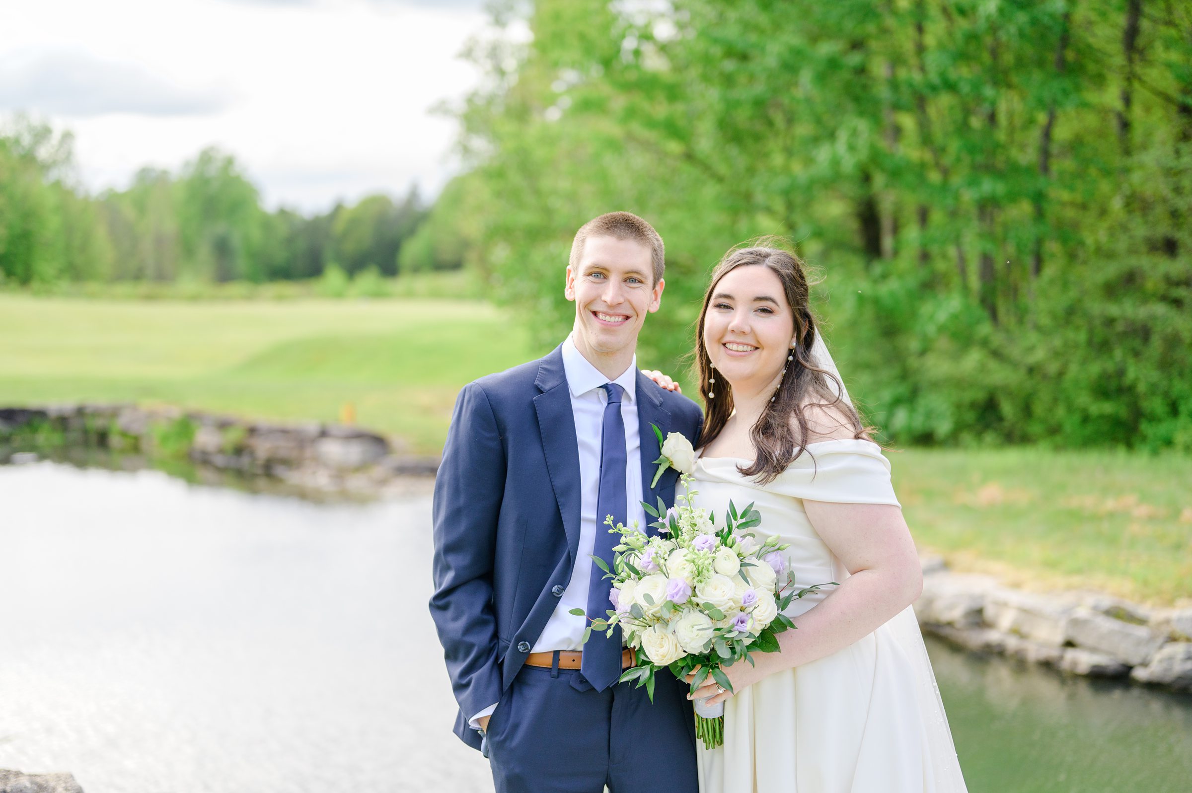 Lilac Spring wedding day at Glenmaura National Golf Club Photographed by Baltimore Wedding Photographer Cait Kramer Photography