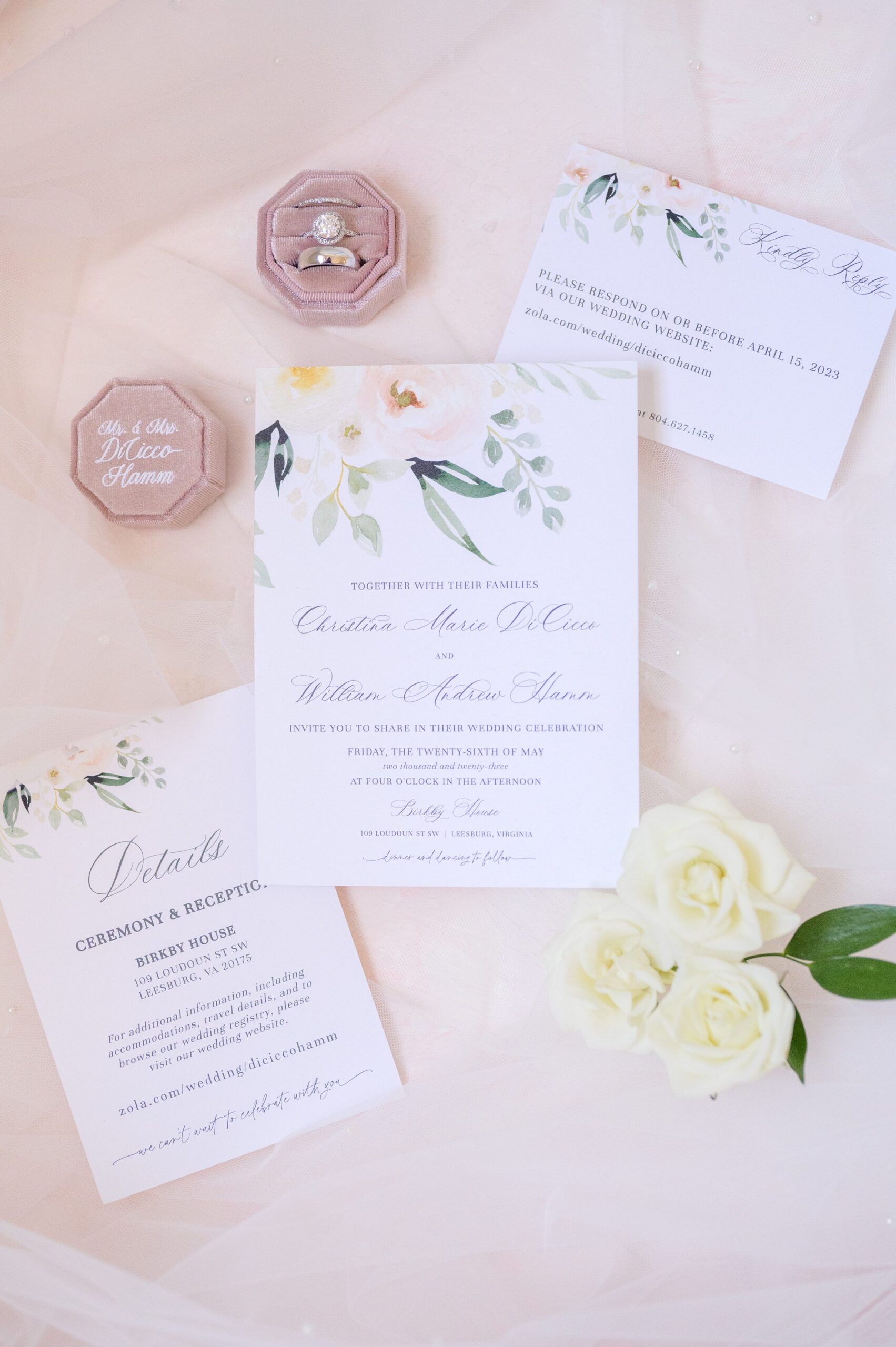 Blush and White Spring Wedding Day at Birkby House in Leesburg, Virginia Photographed by Baltimore Wedding Photographer Cait Kramer Photography