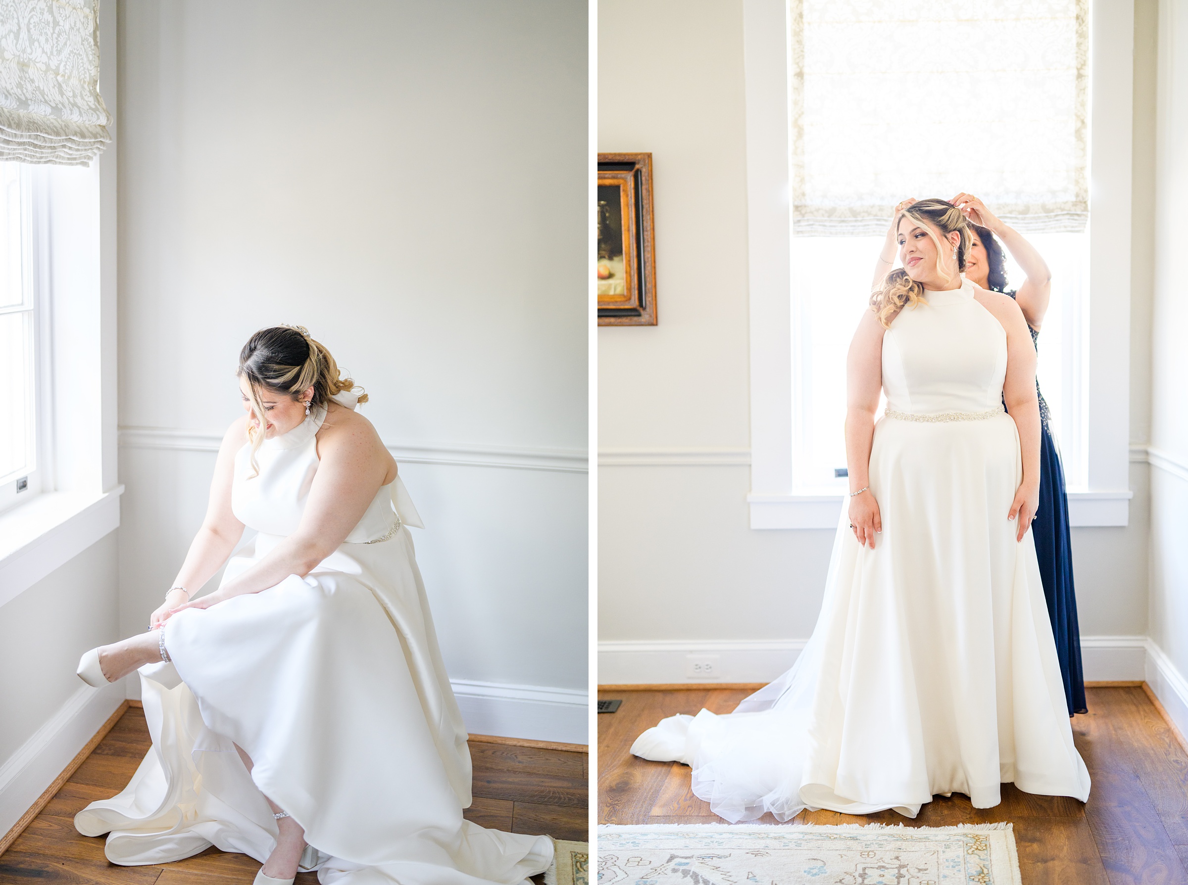 Blush and White Spring Wedding Day at Birkby House in Leesburg, Virginia Photographed by Baltimore Wedding Photographer Cait Kramer Photography