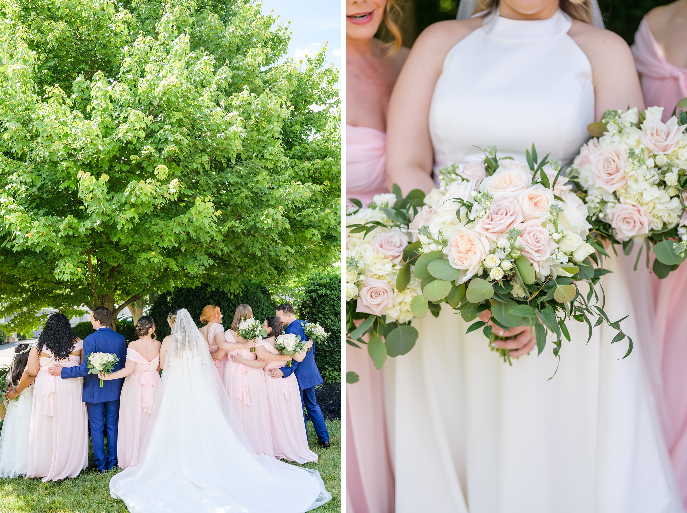 Blush and White Spring Wedding Day at Birkby House in Leesburg, Virginia Photographed by Baltimore Wedding Photographer Cait Kramer Photography