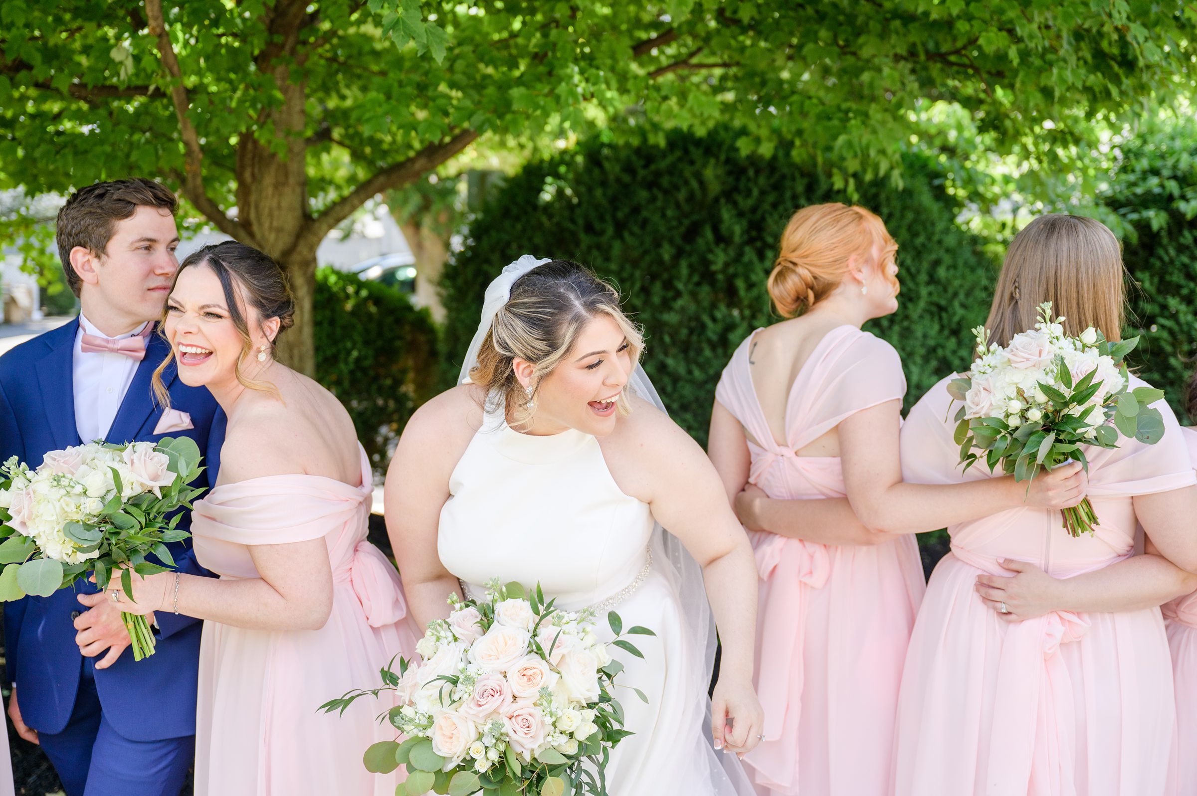 Blush and White Spring Wedding Day at Birkby House in Leesburg, Virginia Photographed by Baltimore Wedding Photographer Cait Kramer Photography